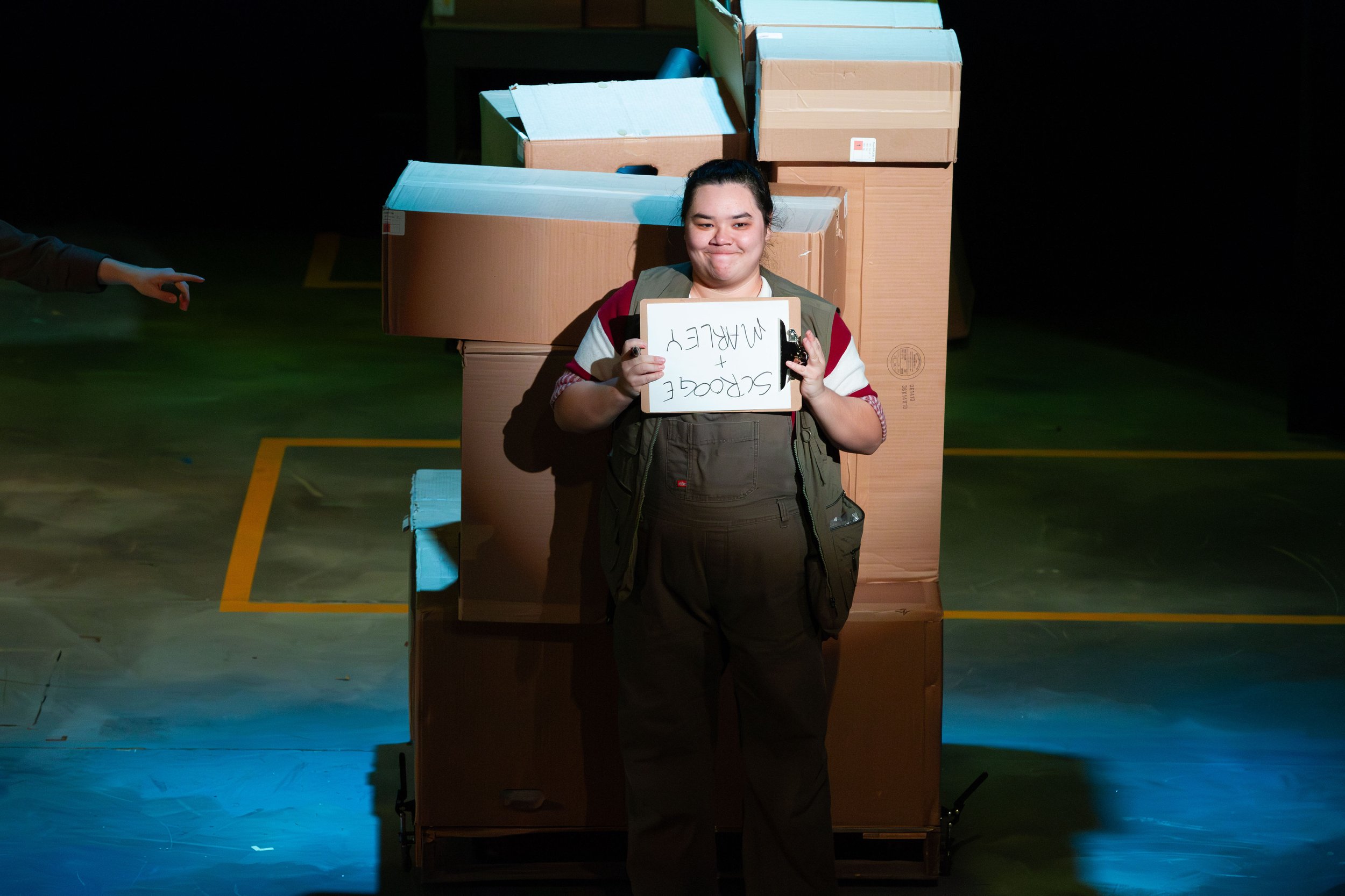 as Clown 2 in A (CLOWN) CHRISTMAS CAROL by Amy Rene Byrne | Bloomsburg Theatre Ensemble | director: Amy Rene Byrne | photo: Amy Rene Byrne