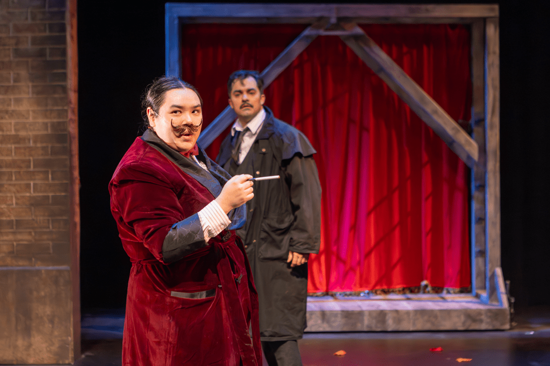 as Clown 1 in THE 39 STEPS by Patrick Barlow | Bloomsburg Theatre Ensemble | director: James E. Ofalt | photo: Kyle Huggins