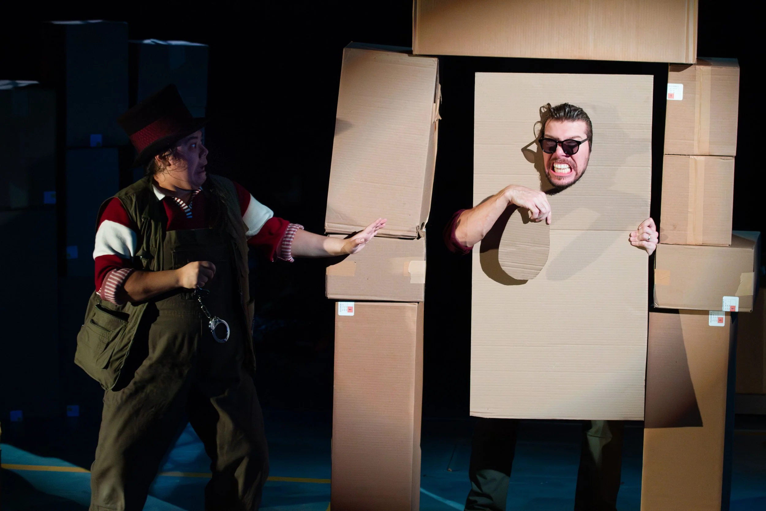 as Clown 2 in A (CLOWN) CHRISTMAS CAROL by Amy Rene Byrne | Bloomsburg Theatre Ensemble | director: Amy Rene Byrne | photo: Amy Rene Byrne