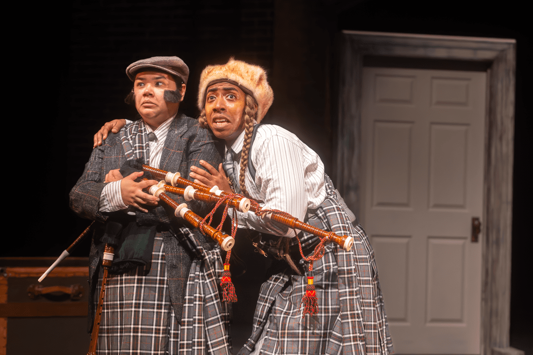 as Clown 1 in THE 39 STEPS by Patrick Barlow | Bloomsburg Theatre Ensemble | director: James E. Ofalt | photo: Kyle Huggins