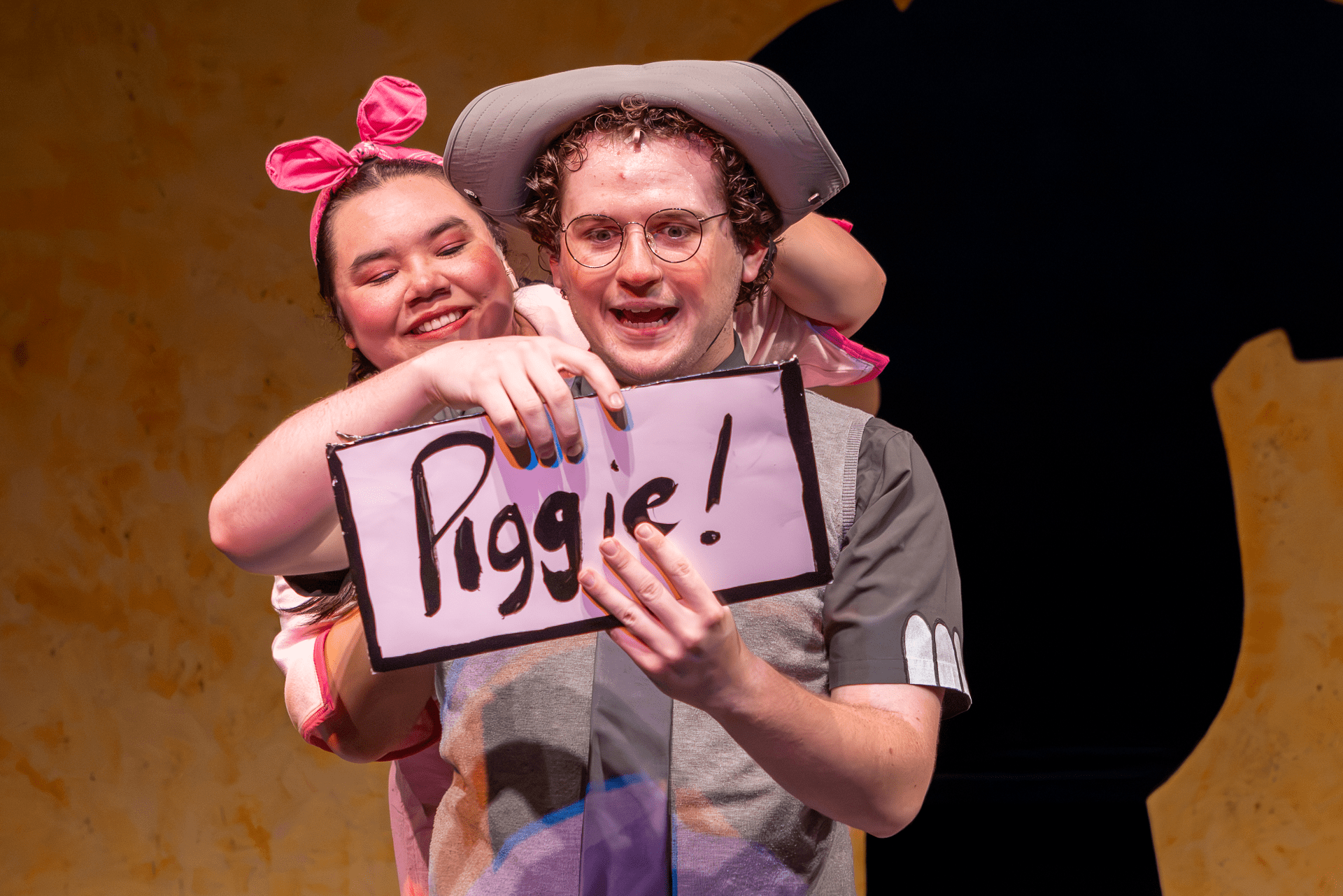 as Piggie in ELEPHANT & PIGGIE'S "WE ARE IN A PLAY!" by Mo Willems (book and lyrics) and Deborah Wicks La Puma (score) | Bloomsburg Theatre Ensemble | director: Aaron White | photo: Kyle Huggins