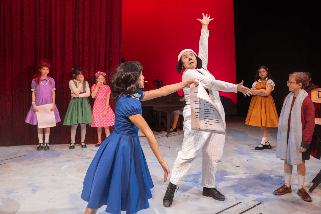 as Snoopy in A CHARLIE BROWN CHRISTMAS by Eric Schaeffer, adapted from Charles Schulz, Bill Melendez, and Lee Mendelson | Bloomsburg Theatre Ensemble | director: Aaron White | photo: Kyle Huggins