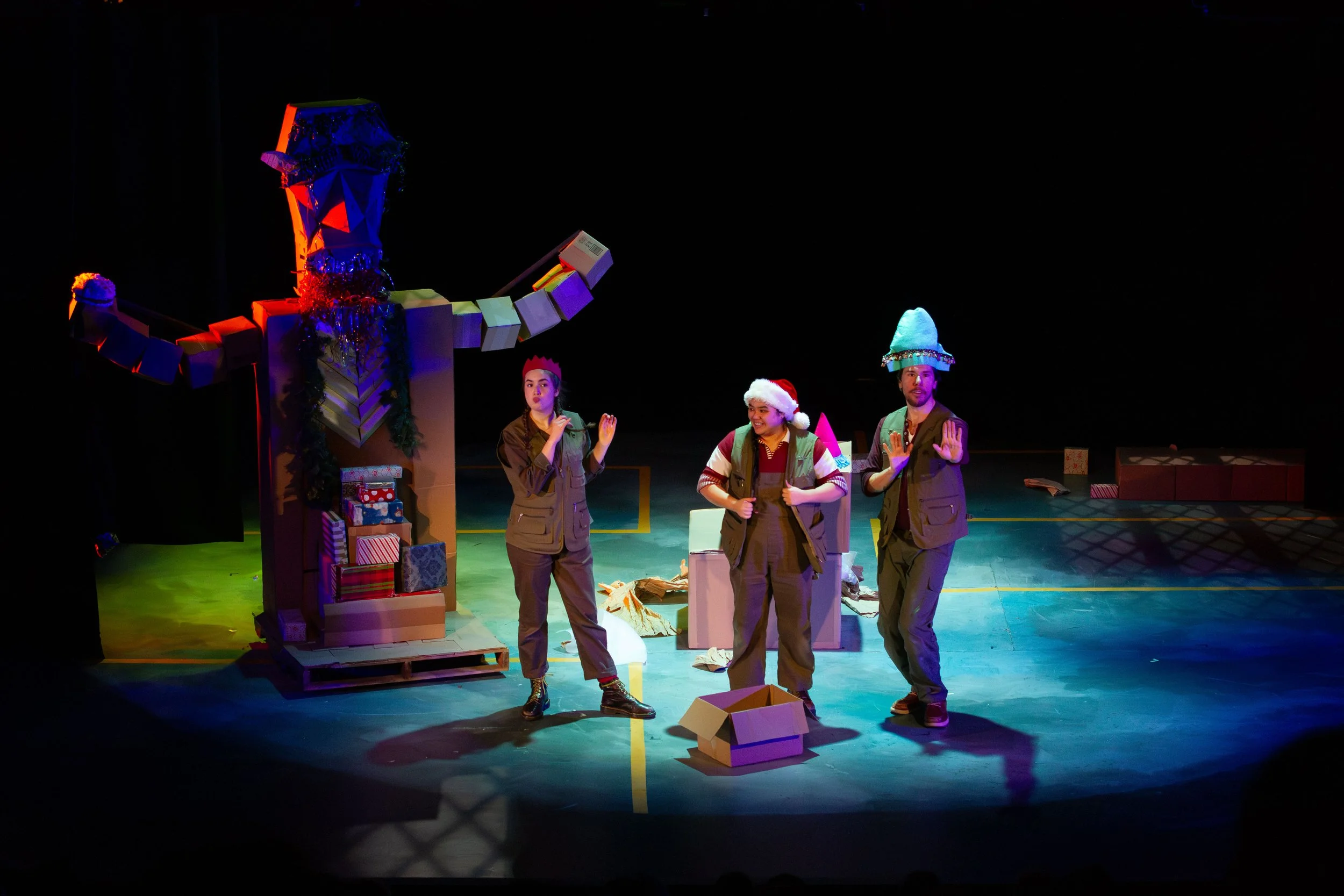 as Clown 2 in A (CLOWN) CHRISTMAS CAROL by Amy Rene Byrne | Bloomsburg Theatre Ensemble | director: Amy Rene Byrne | photo: Amy Rene Byrne