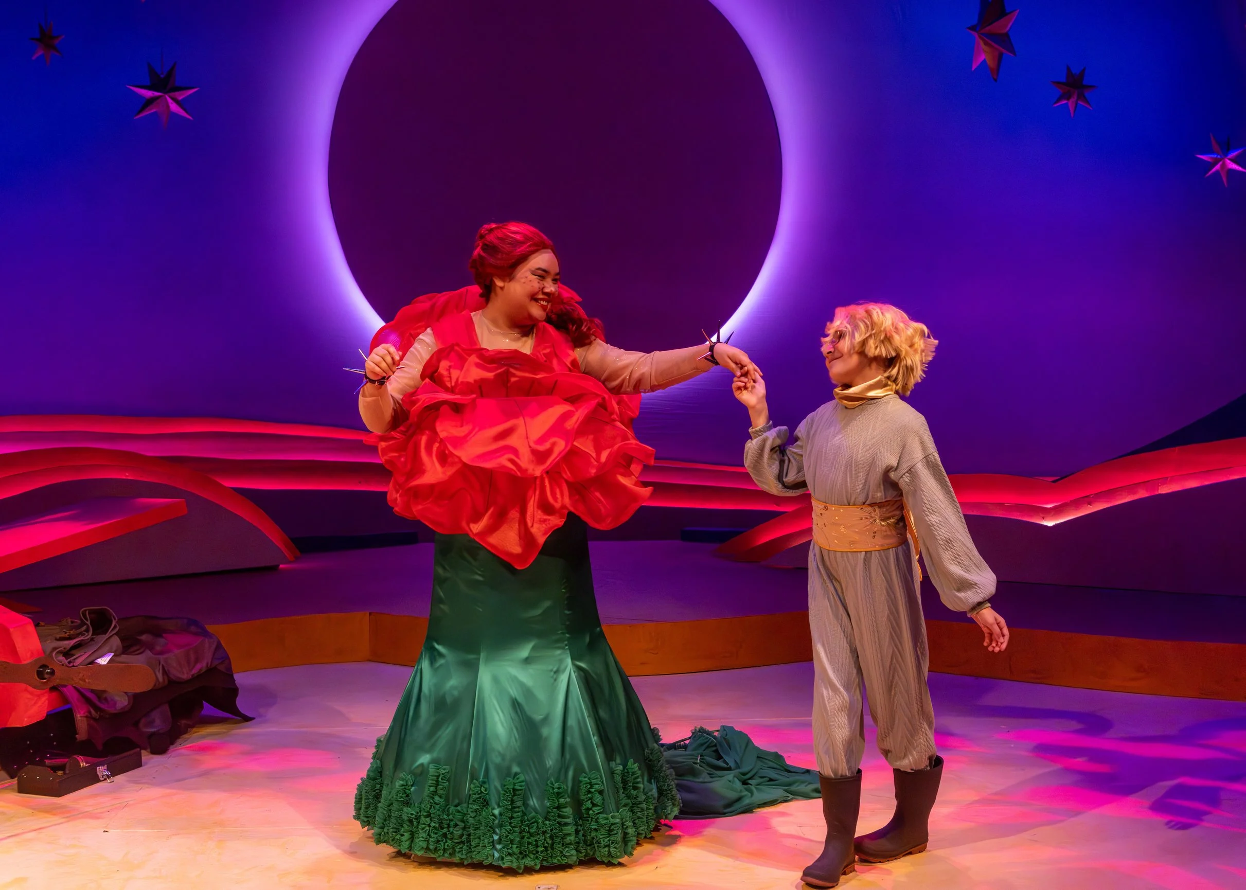 as The Rose in THE LITTLE PRINCE by Rick Cummins and John Scoullar, adapted from Antoine de Saint-Exupéry | Bloomsburg Theatre Ensemble | director: Sarah Elizabeth Yorke | photo: Kyle Huggins