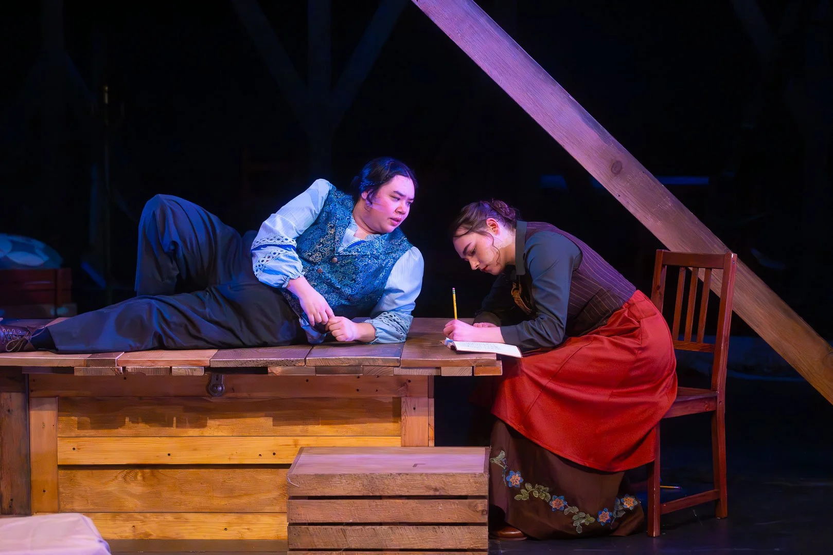 as Beth/Laurie in LITTLE WOMEN by Heather Chrisler | Bloomsburg Theatre Ensemble | director: Sarah Elizabeth Yorke | photo: Kyle Huggins
