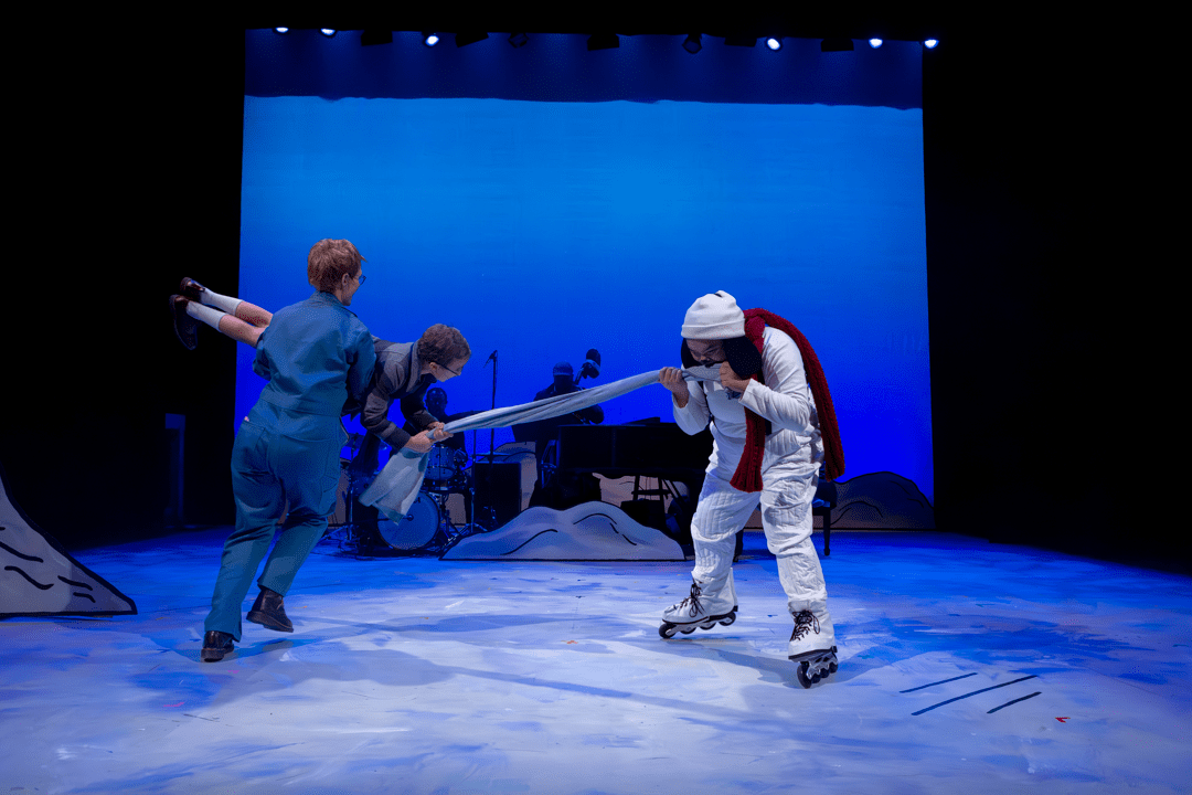 as Snoopy in A CHARLIE BROWN CHRISTMAS by Eric Schaeffer, adapted from Charles Schulz, Bill Melendez, and Lee Mendelson | Bloomsburg Theatre Ensemble | director: Aaron White | photo: Kyle Huggins