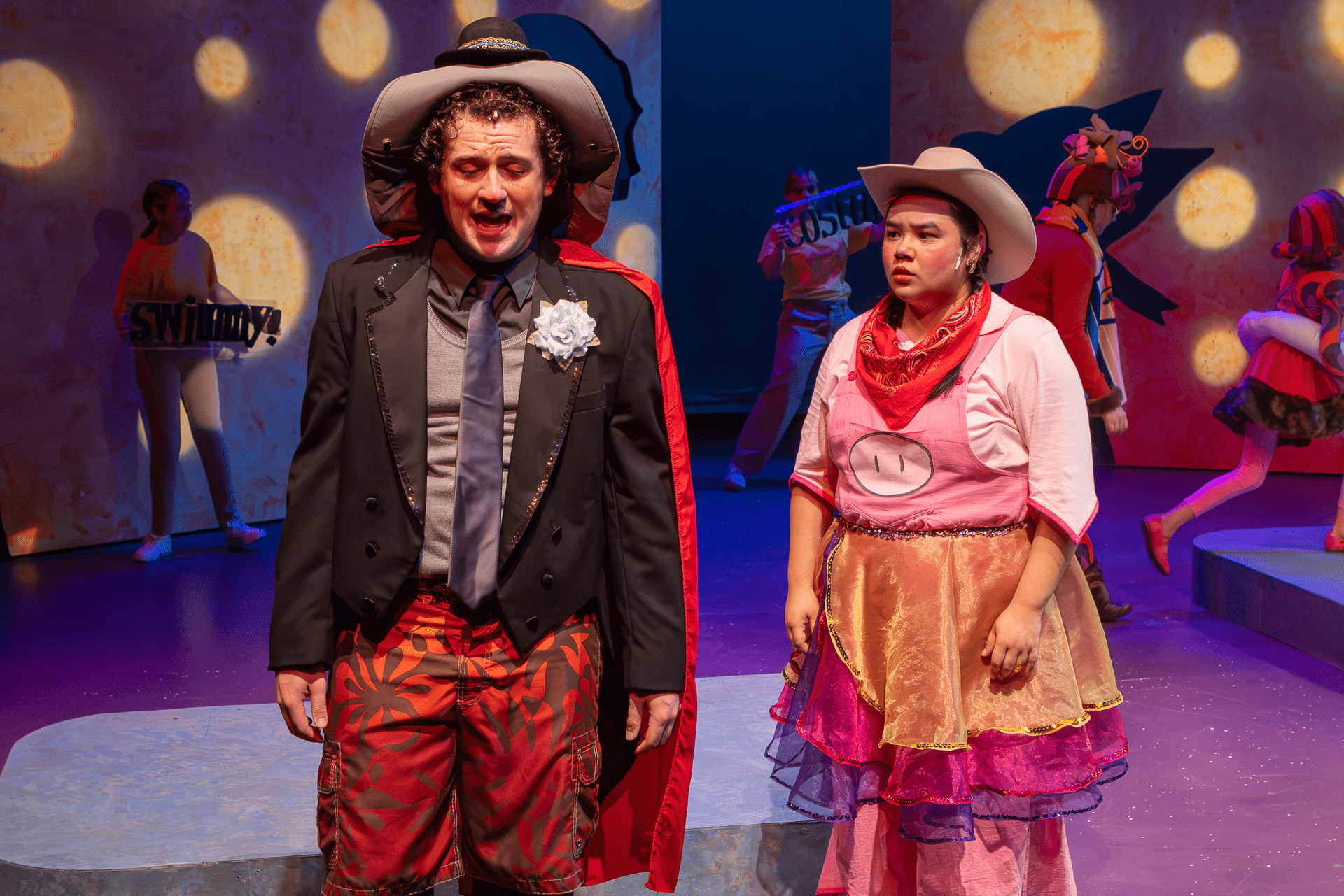 as Piggie in ELEPHANT & PIGGIE'S "WE ARE IN A PLAY!" by Mo Willems (book and lyrics) and Deborah Wicks La Puma (score) | Bloomsburg Theatre Ensemble | director: Aaron White | photo: Kyle Huggins