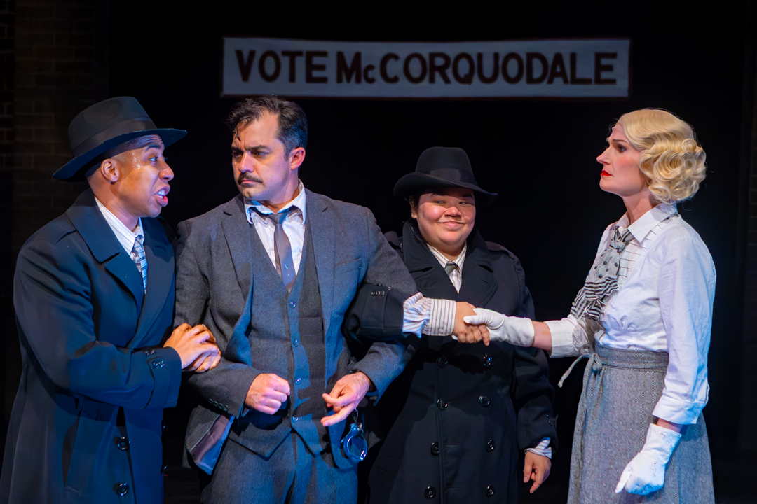 as Clown 1 in THE 39 STEPS by Patrick Barlow | Bloomsburg Theatre Ensemble | director: James E. Ofalt | photo: Kyle Huggins