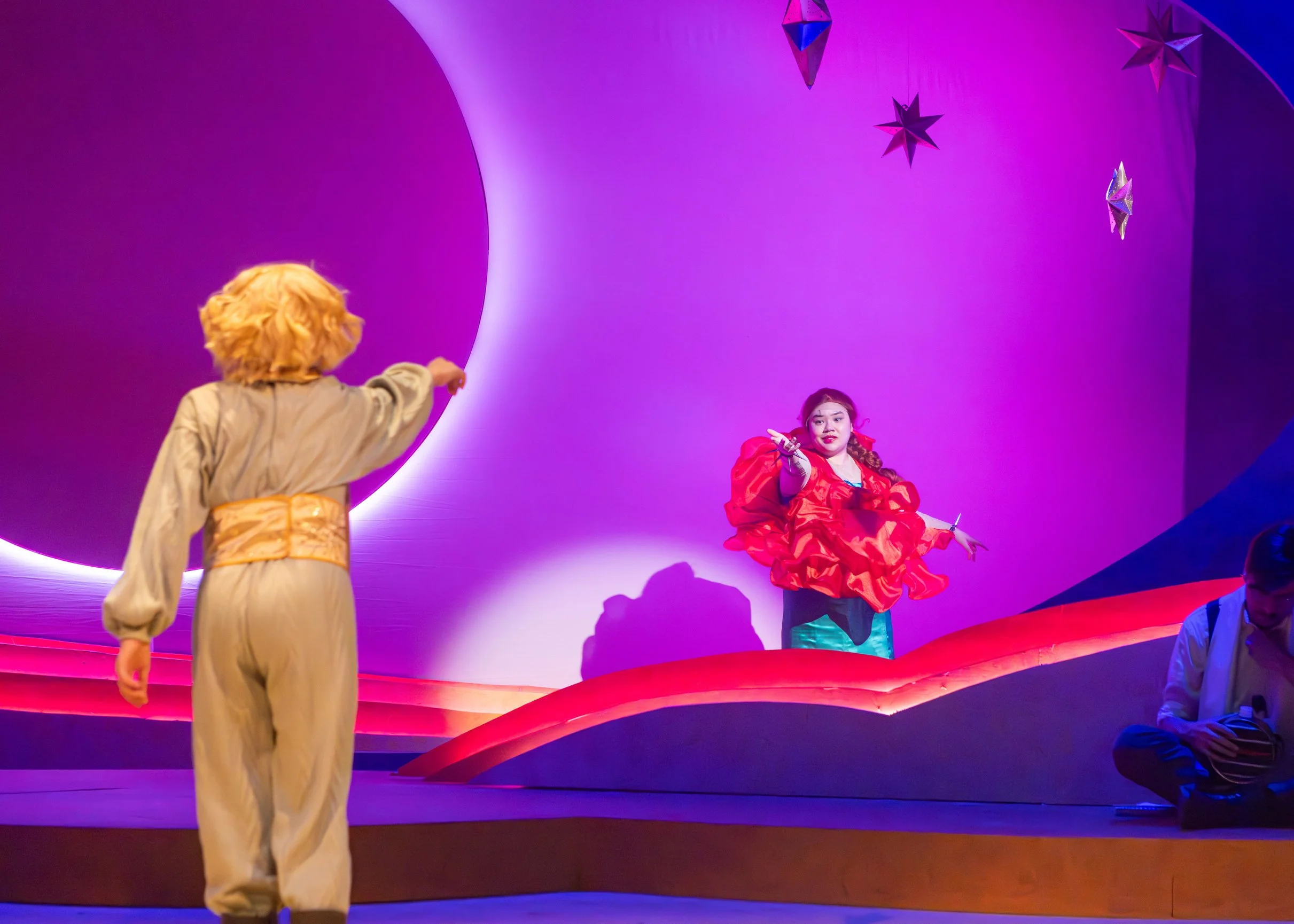 as The Rose in THE LITTLE PRINCE by Rick Cummins and John Scoullar, adapted from Antoine de Saint-Exupéry | Bloomsburg Theatre Ensemble | director: Sarah Elizabeth Yorke | photo: Kyle Huggins