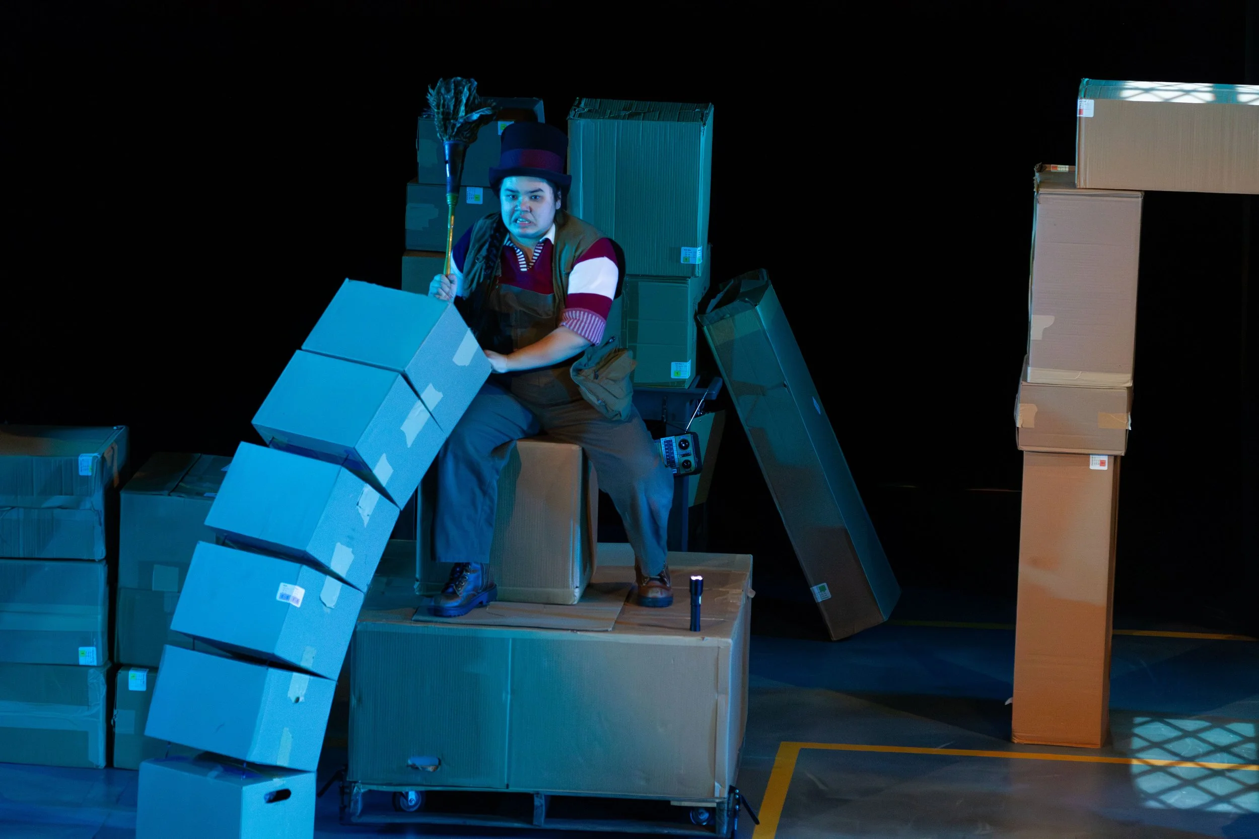 as Clown 2 in A (CLOWN) CHRISTMAS CAROL by Amy Rene Byrne | Bloomsburg Theatre Ensemble | director: Amy Rene Byrne | photo: Amy Rene Byrne