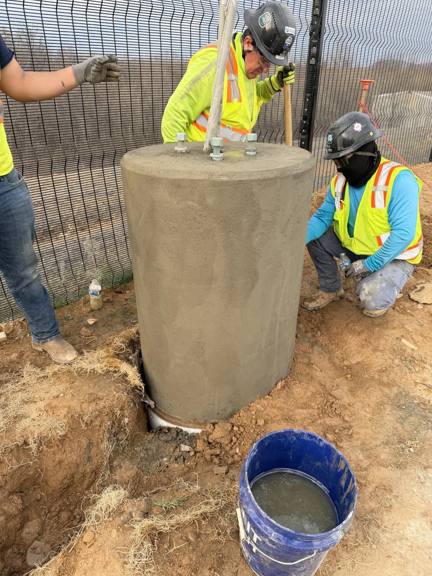 concrete light pole base charlotte north carolina