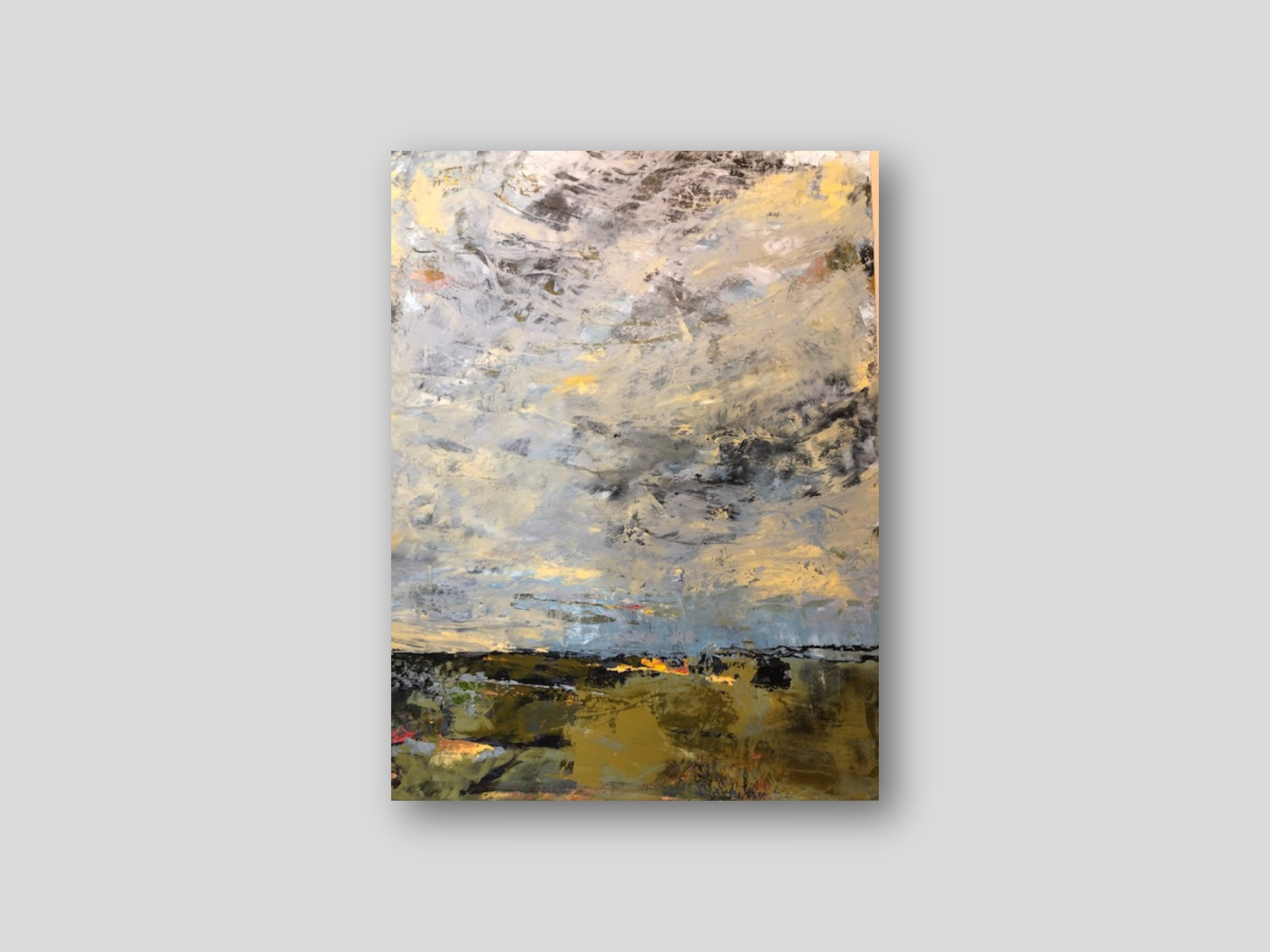 The View - Oil and Cold Wax Medium 28" x 36" in - Sold
