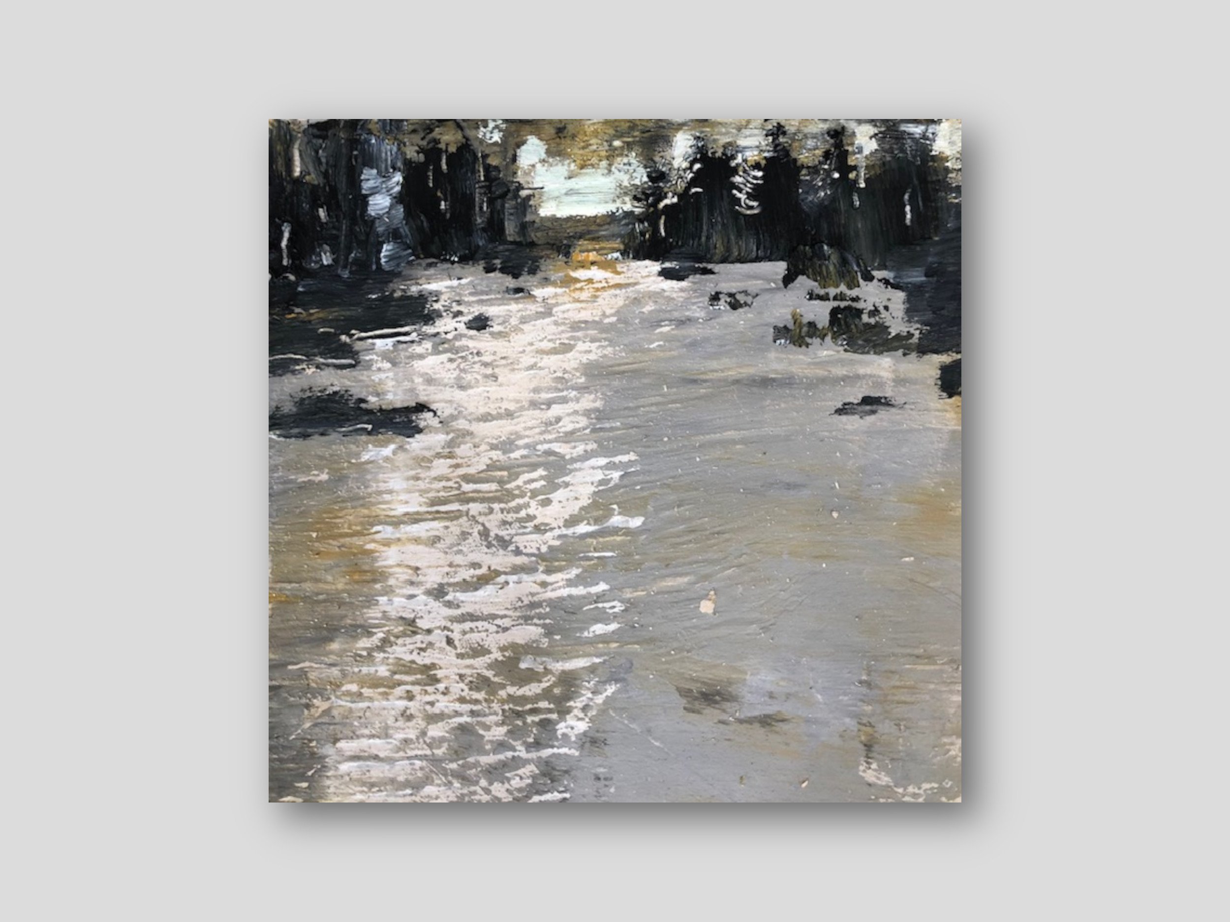 Winter Light - Oil and Cold Wax Medium 12" x 12" - Sold