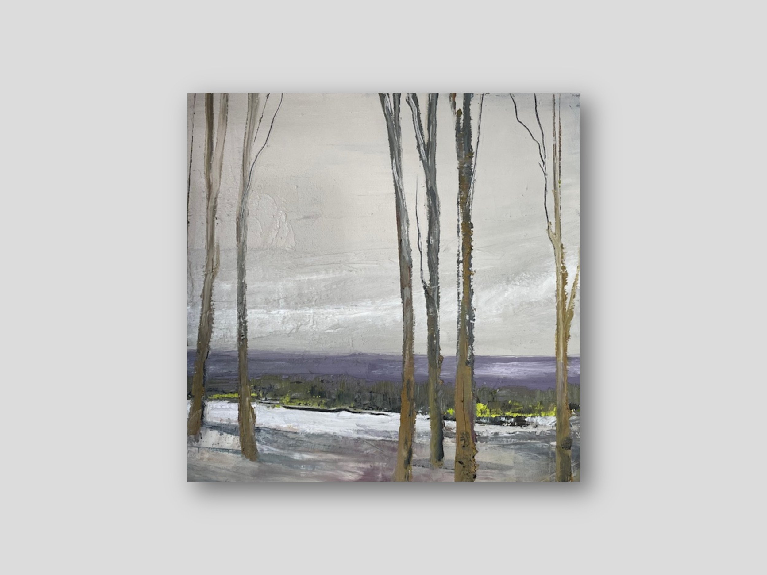 Quiétude - Oil and Cold Wax Medium 36" x 36" - Sold