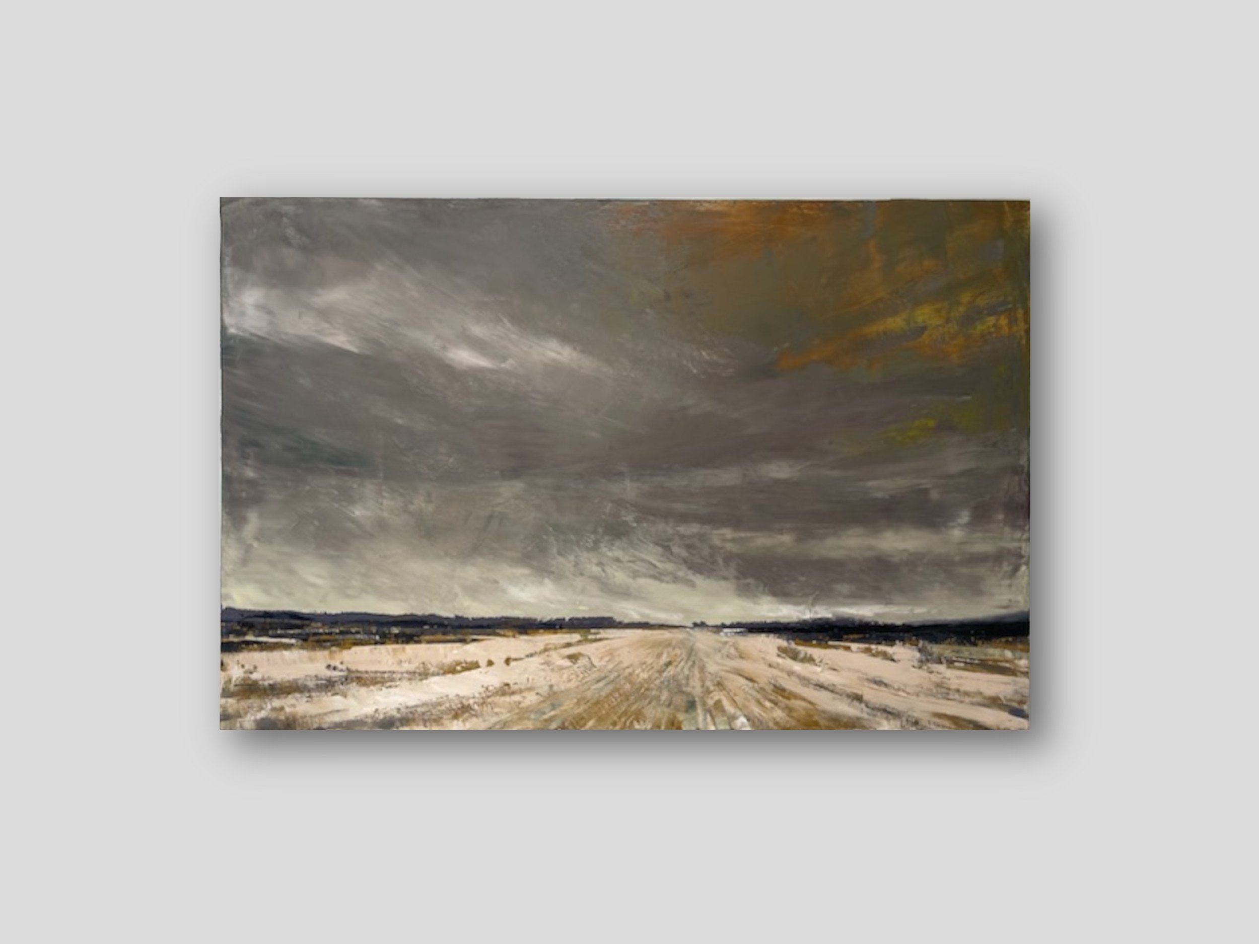 November Sky - Oil and Cold Wax Medium 36" x 24"