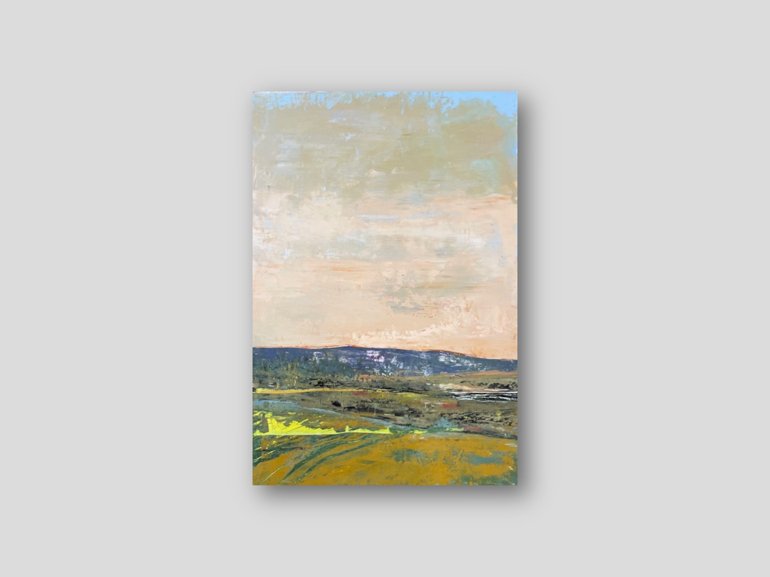 The Escarpment - Oil and Cold Wax Medium 24" x 28" - On loan to Breathe Med Spa