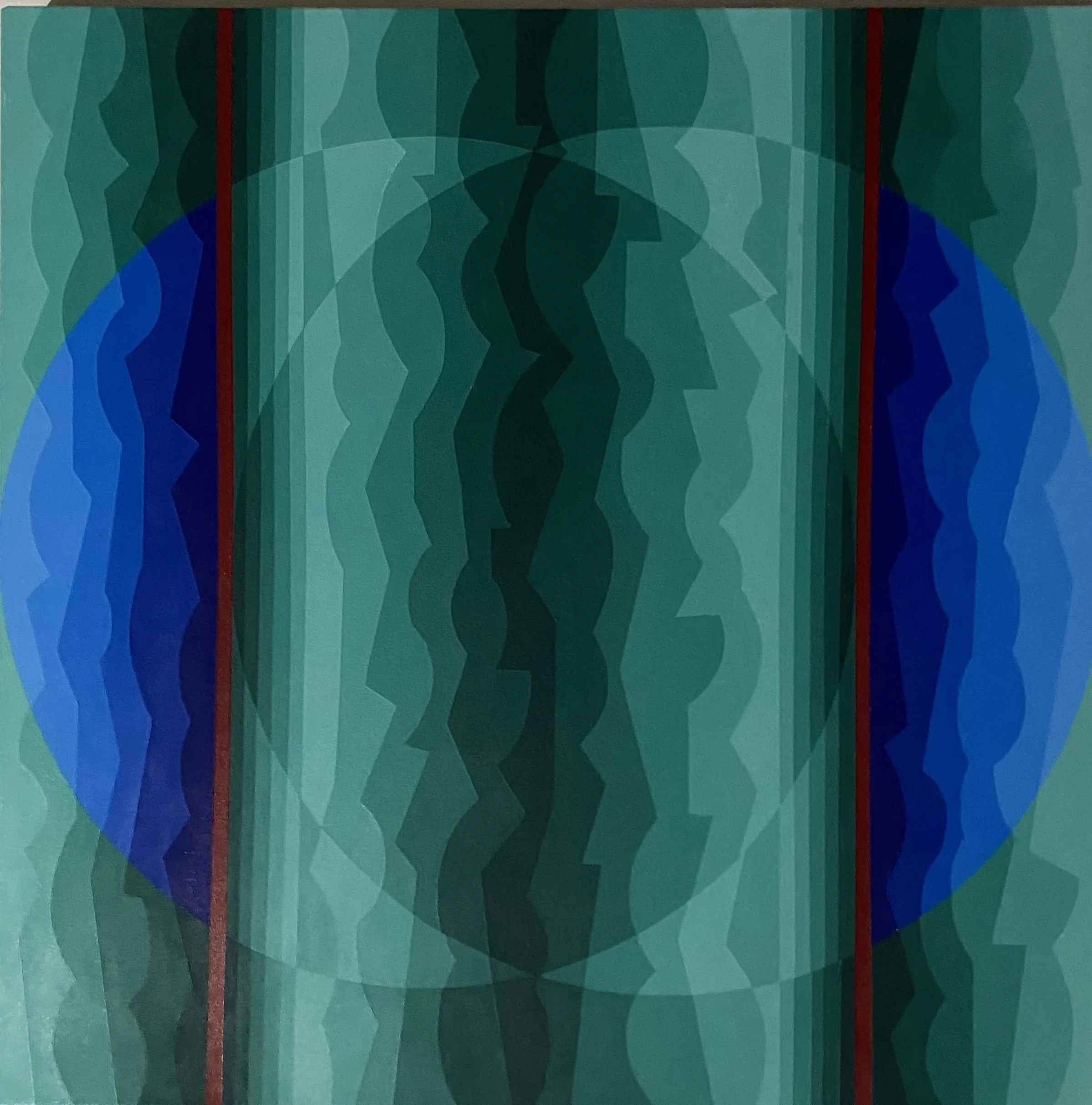 New Cascade 5, 2025, acrylic on canvas, 76.5x765cm