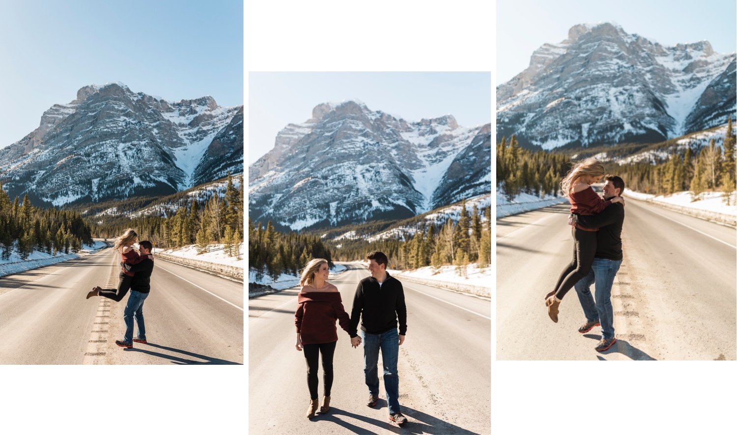 15_sunlight_landscape_Kananaskis_Canmore_Banff_trees_couple_engagement_close_dog_winter_cuddle_kiss_golden_hour_intimate_nature_mountains_fiancee_spring_simple_delicate_ice_bride_snow_soft_Calgary_Alberta_photographer_forest_groom_outdoor.jpg