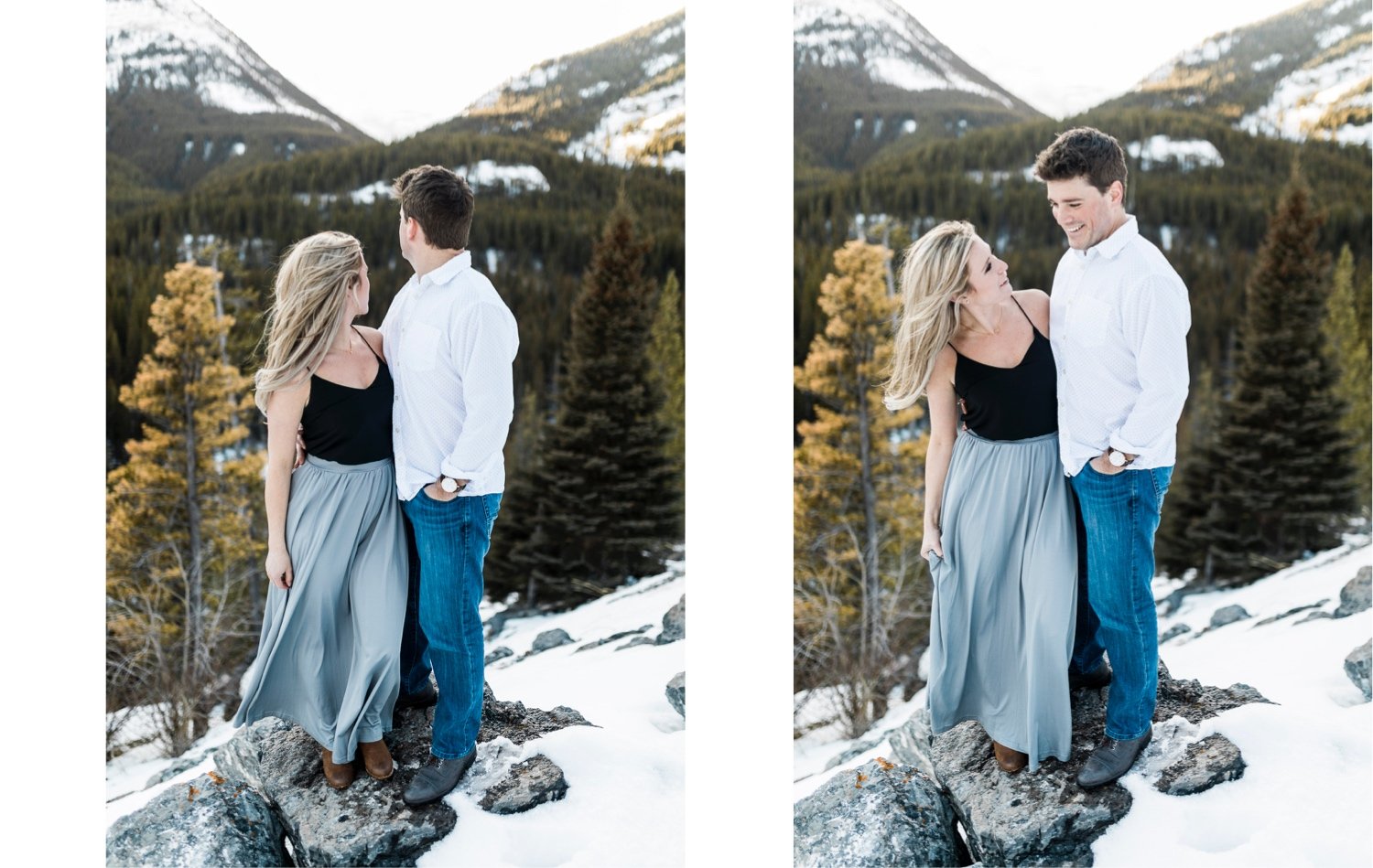 24_sunlight_landscape_Kananaskis_Canmore_Banff_trees_couple_engagement_close_simple_dog_cuddle_kiss_golden_hour_intimate_nature_mountains_fiancee_spring_winter_delicate_ice_bride_snow_soft_Calgary_Alberta_photographer_forest_groom_outdoor.jpg