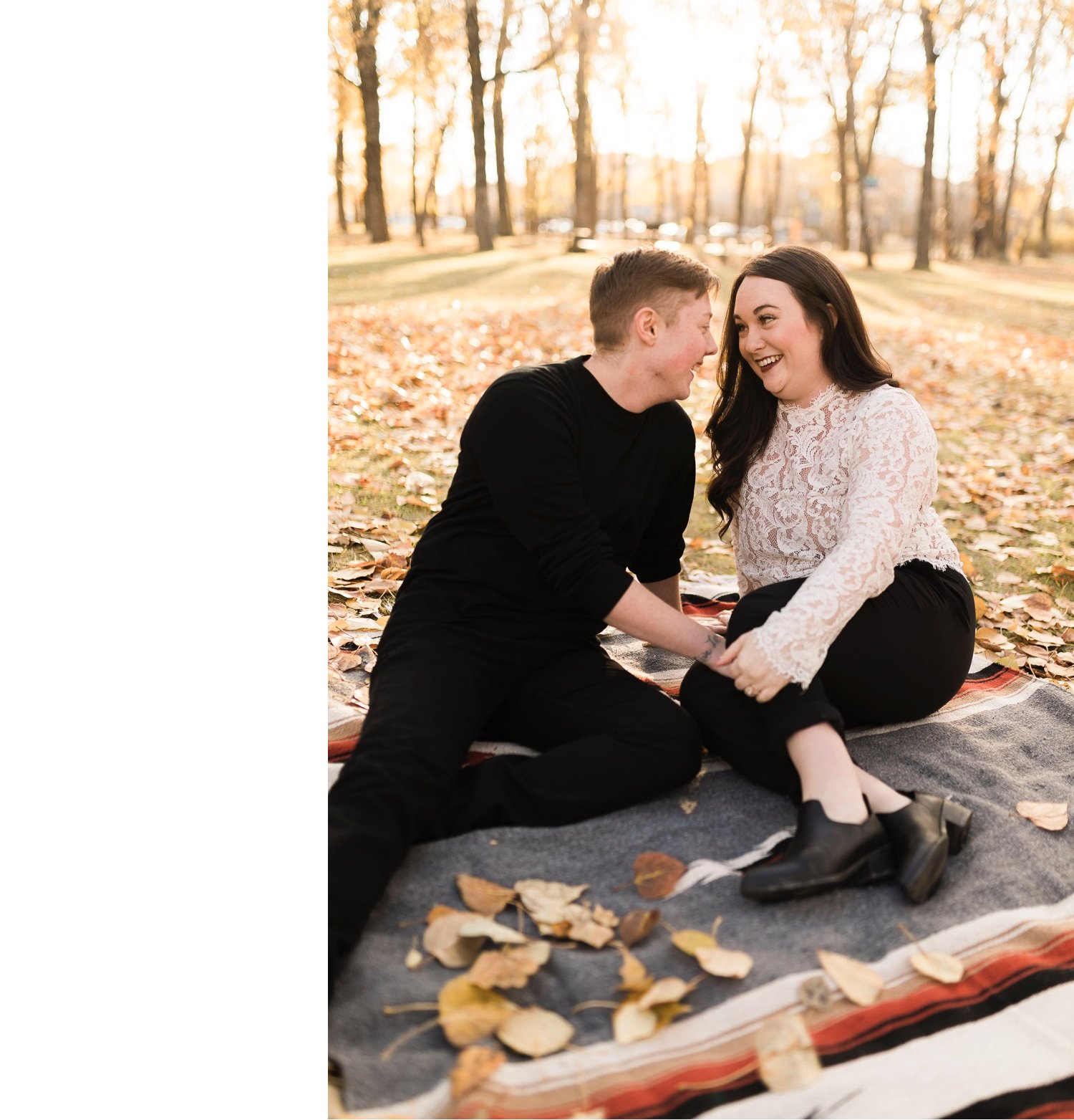09_2018 29377_sunlight_landscape_trees_couple_engagement_close_Calgary_cuddle_kiss_simple_golden_hour_intimate_nature_autumn_soft_fiancee_delicate_bride_Alberta_photographer_forest_groom_outdoor.jpg