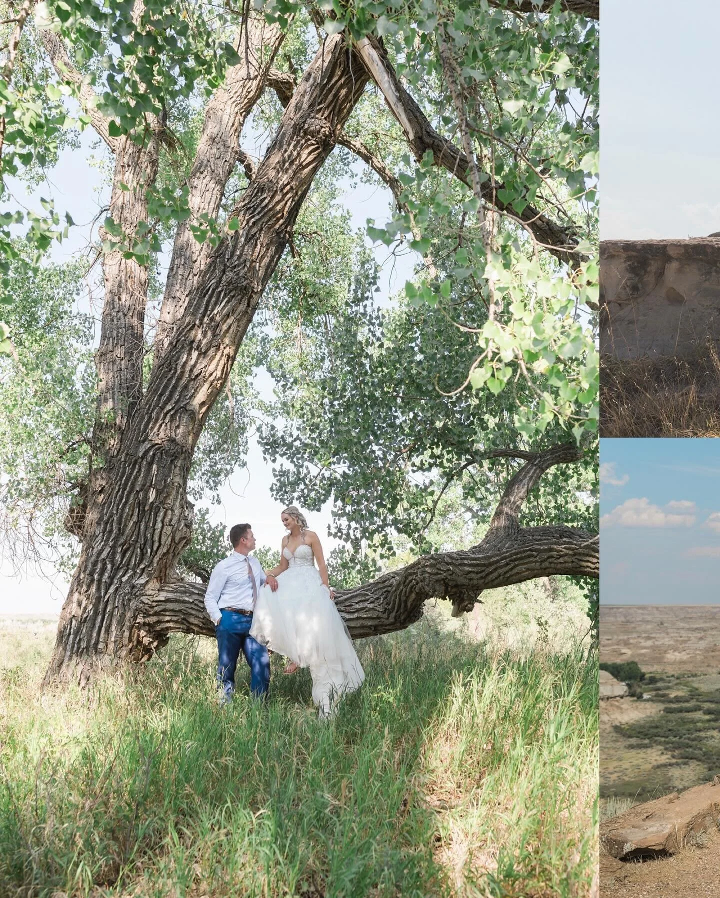 Karina and Marshall got married on the hottest day of the year. We hung out in Dinosaur Provincial Park when it was 44 degrees. It took my body about 3 hours to stop feeling hot, I don&rsquo;t think I&rsquo;m made for that heat. Safe to say, I&rsquo;
