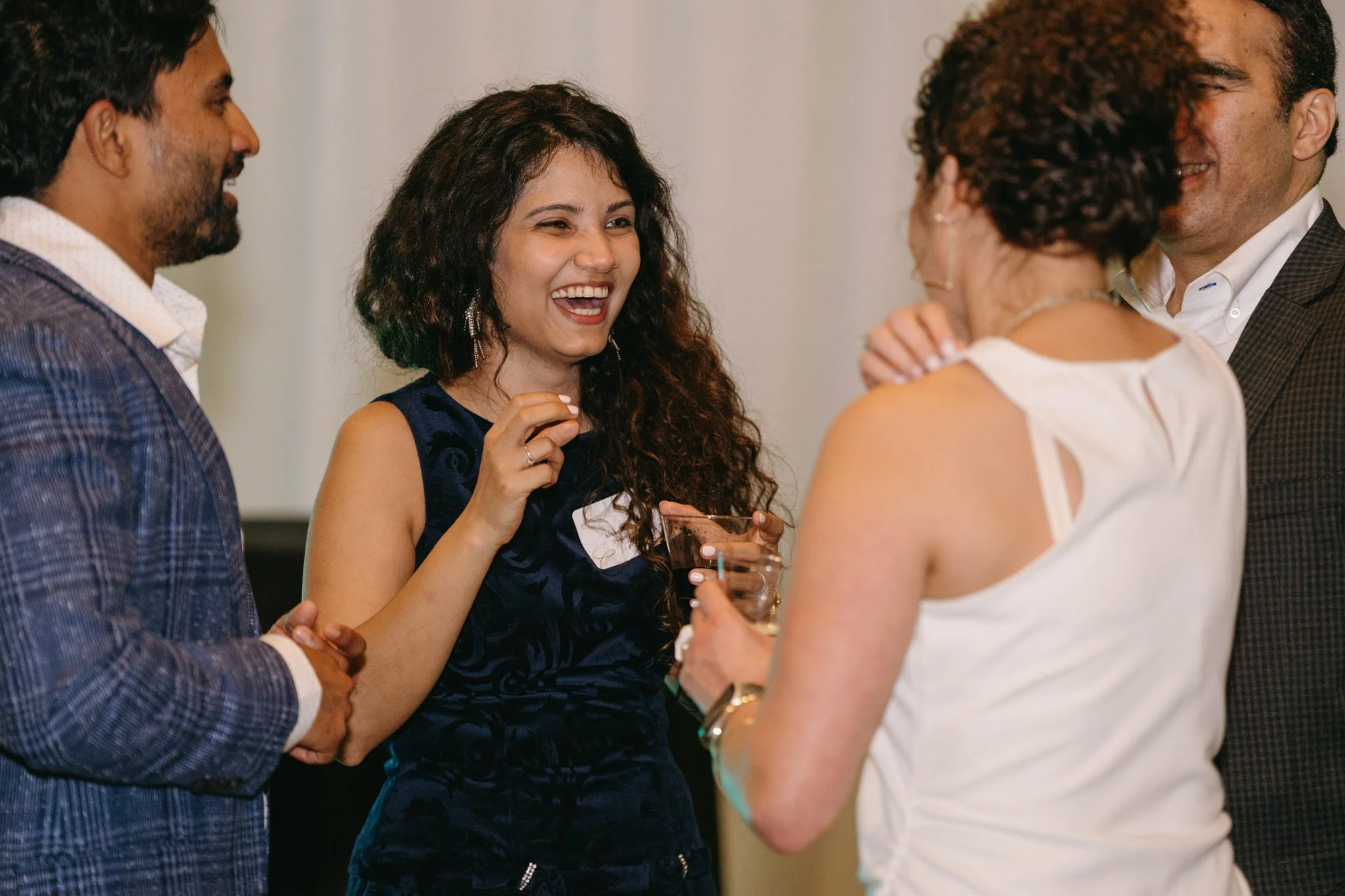 A group of people chatting at Memphis Medical Society annual gala held at Fedex Event Center, Memphis.