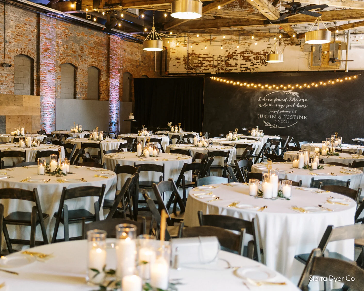 Budget friendly warehouse space for wedding rentals in Dayton, Ohio.