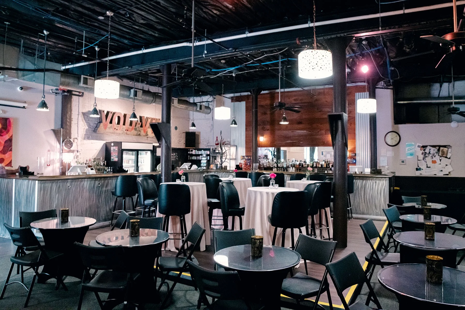 The Vod-Vil Bar located inside The Brightside Wedding and Event Venue in Dayton, Ohio.