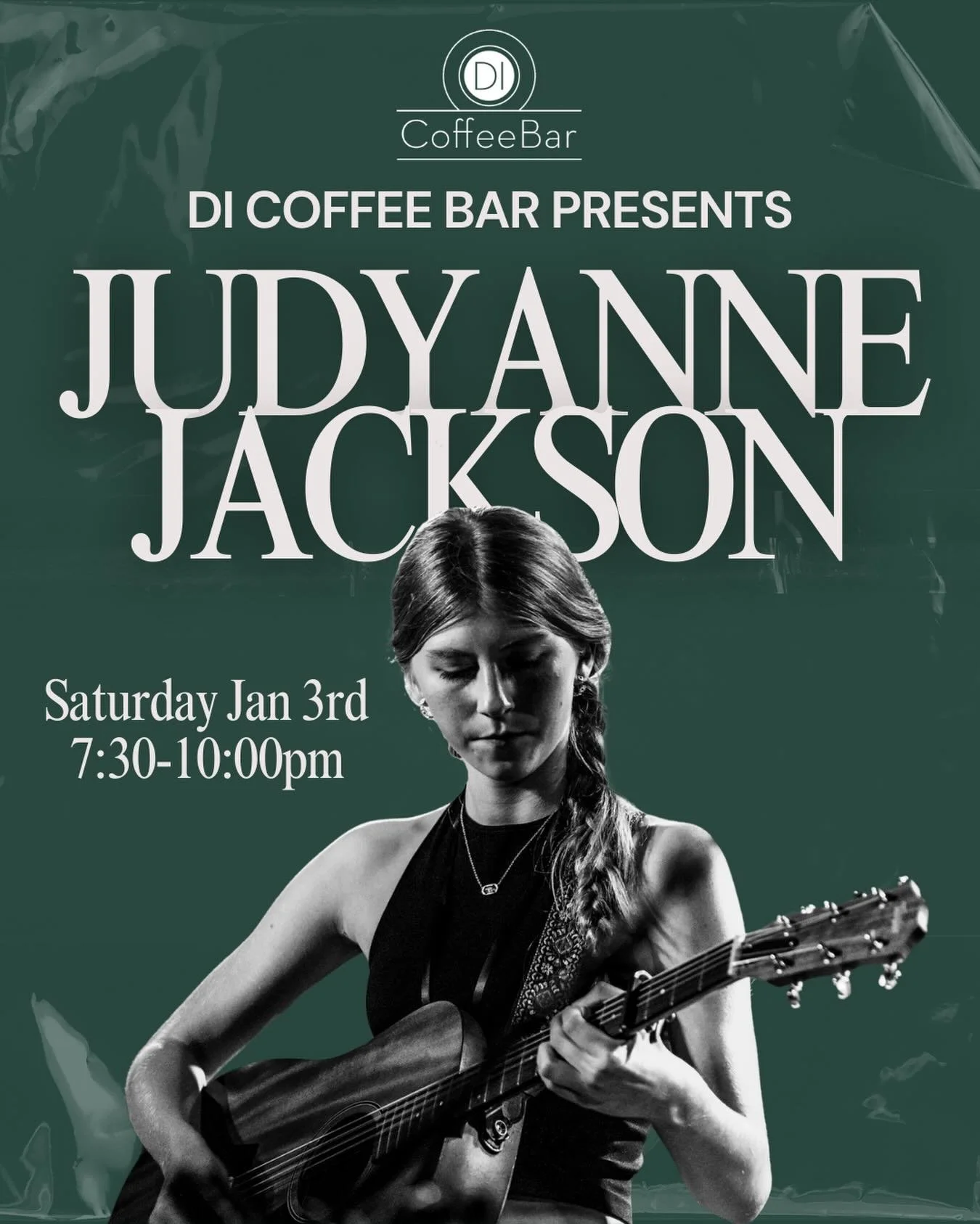 I&rsquo;ll be kicking off 2026 @dicoffeebar this Saturday from 7:30-10:00 pm! Excited to see you guys there🤍🎶
&bull;
&bull;
#dicoffeebar #musician #tampa #judyannejackson #singersongwriter