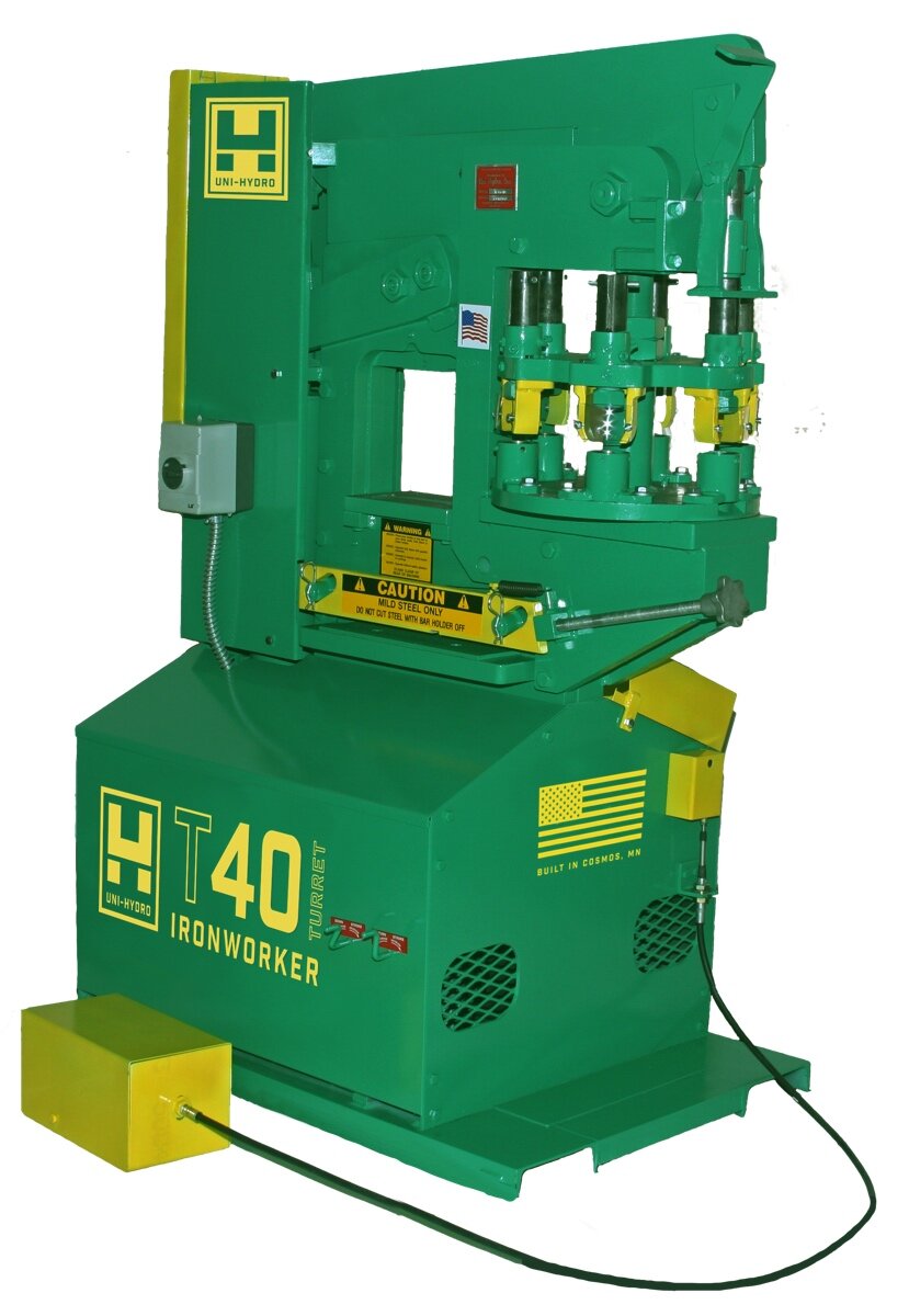 Uni Hydro 40 Ton Turret Ironworker Uni Hydro