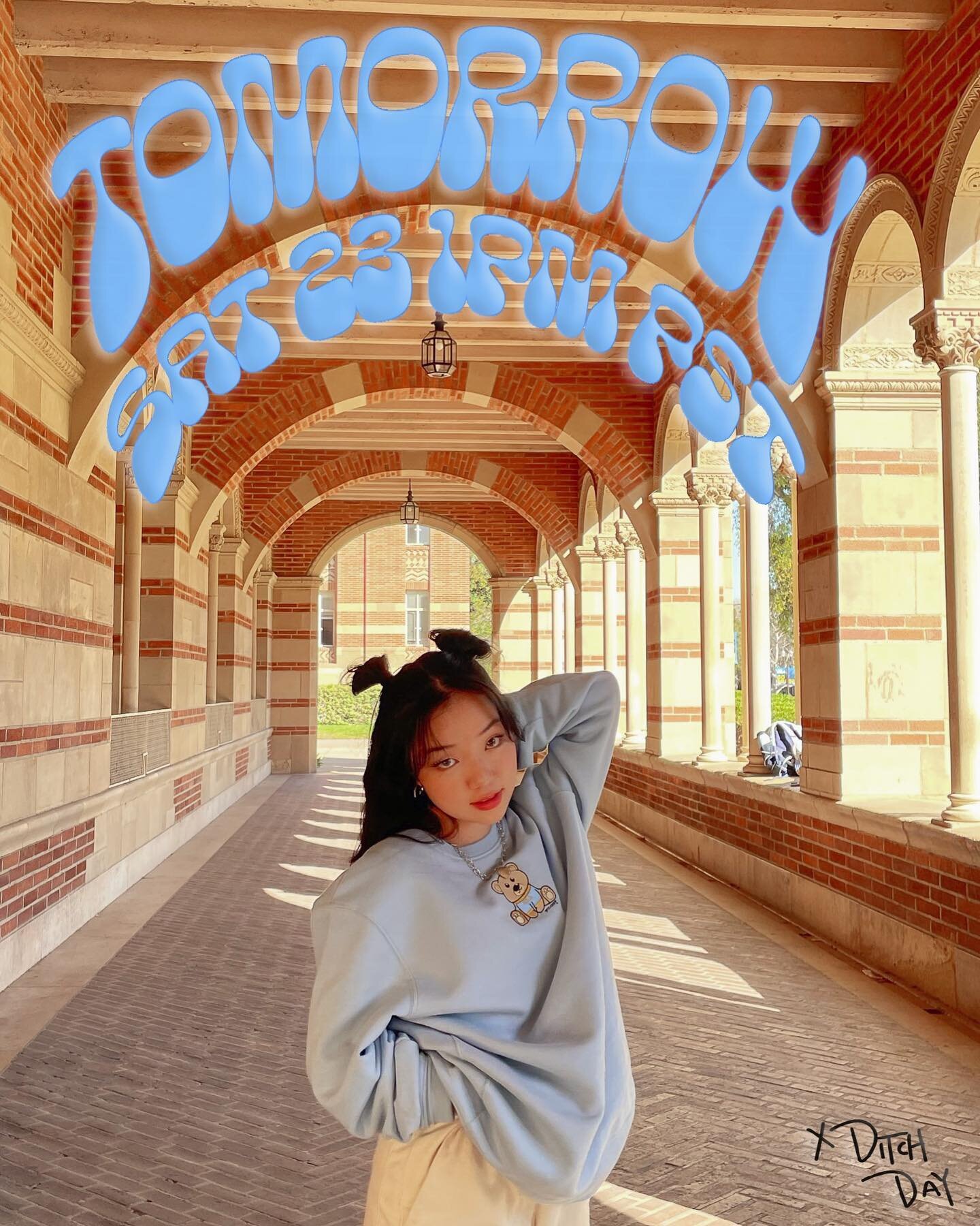 TOMORROW!! 1PM PST link in bio! ucla, cal, and davis merch plus skateboarding dino and cowboy frog crews ;)
all of our crewnecks are sustainably sources and ethically made&mdash;and super comfy 
&bull;
&bull;
modeled by @yoonjiikim @zhendawho 
#ucla 