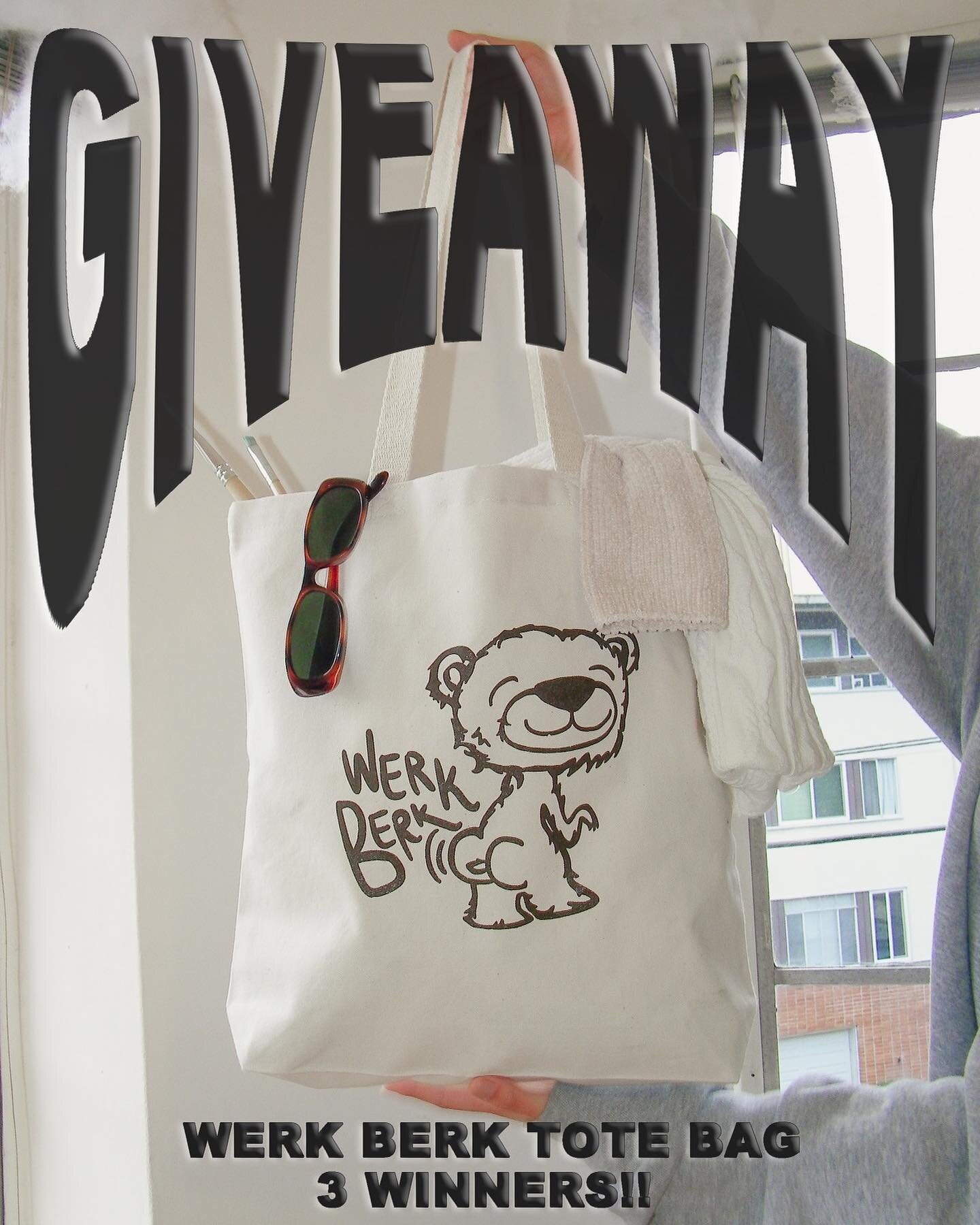 GIVEAWAY!! we are giving away 3 werk berk sustainable tote bags to 3 winners! to enter:
1) follow @ditchdayapparel and like this post
2) tag three friends
3) for a bonus entry repost this post on your story and tag us @ditchdayapparel so we can see i