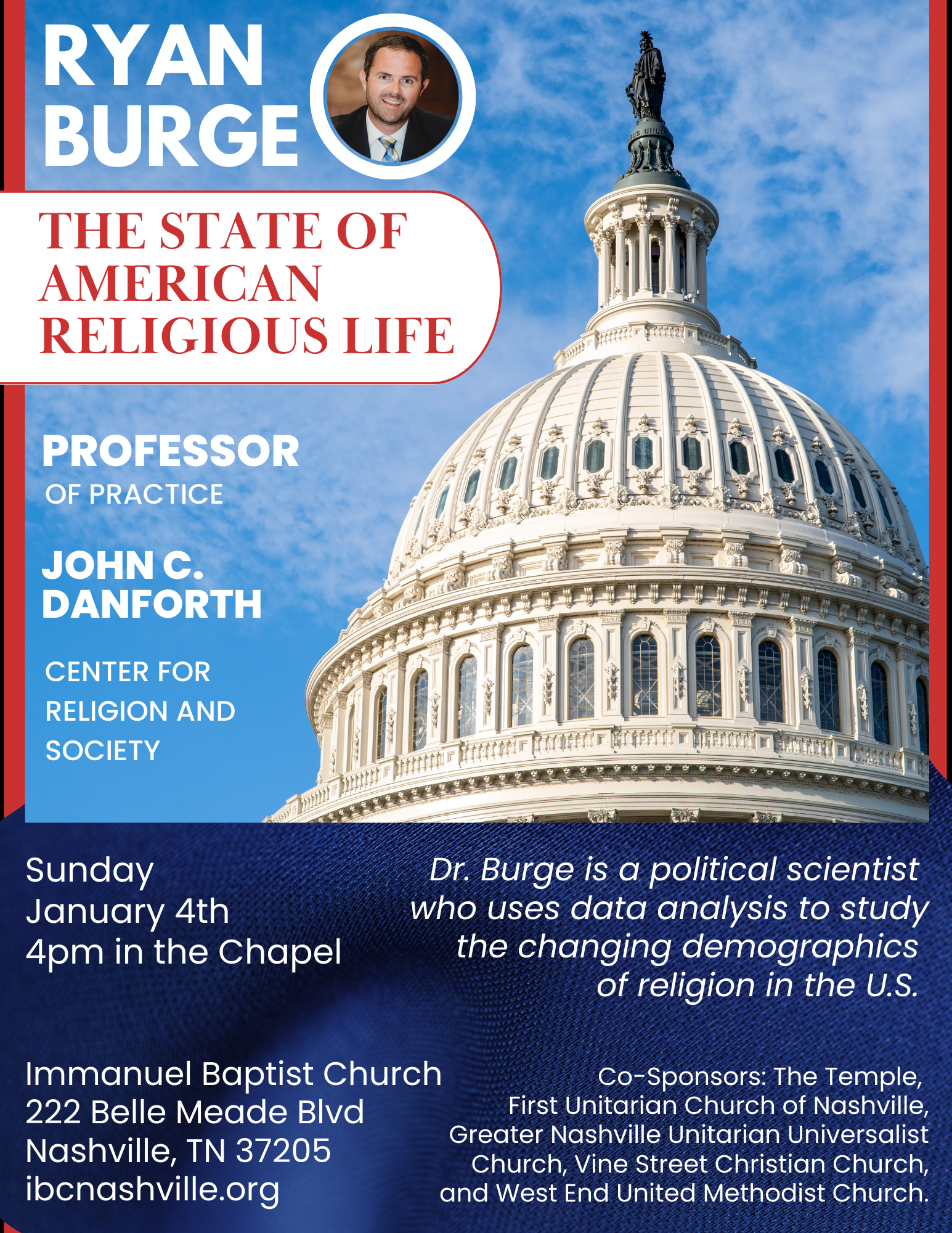 Ryan Burge to Speak January 4th