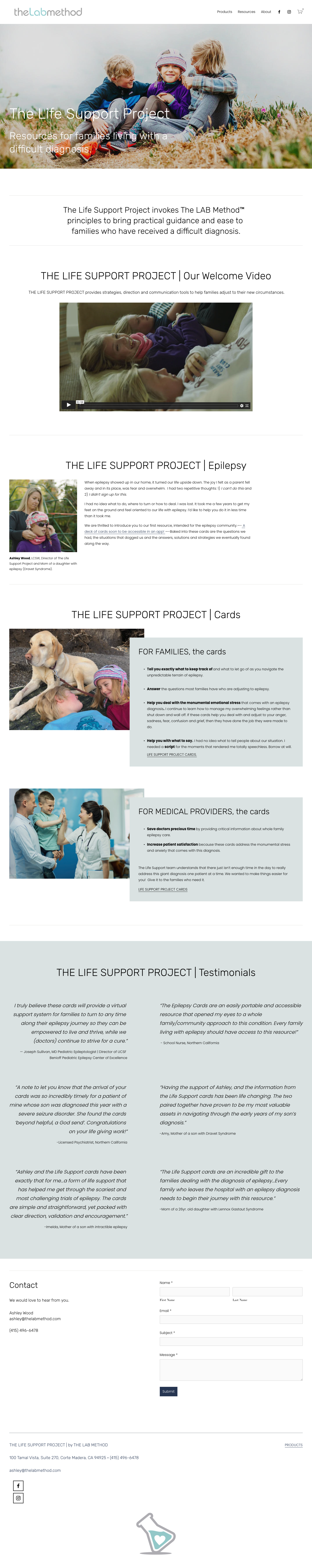 The Pretty Smart Agency client - The Life Support Project