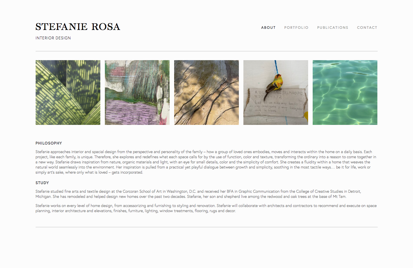 The Pretty Smart Agency client - Stefanie Rosa Design