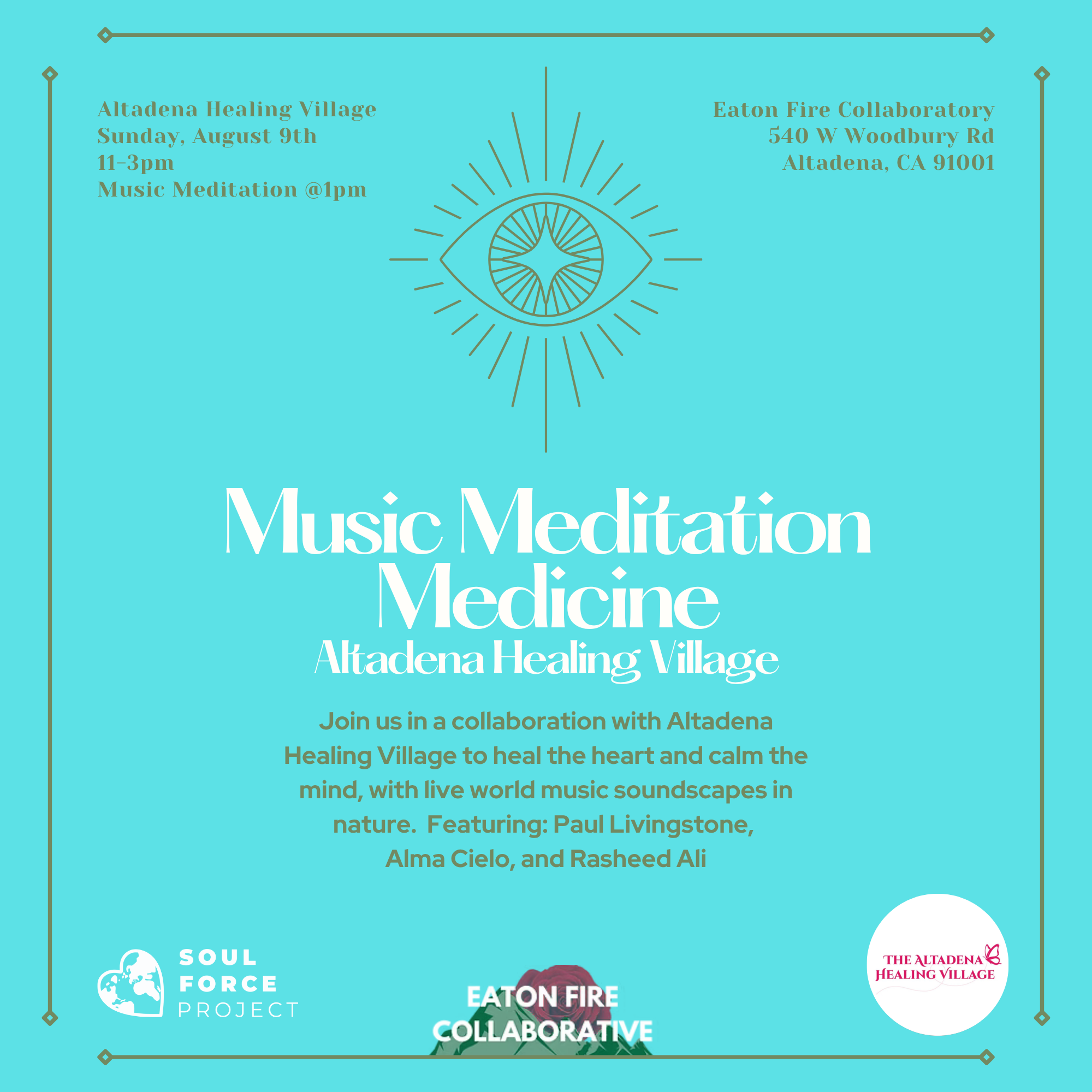 Music Meditation medicine W/Altadena Healing Village