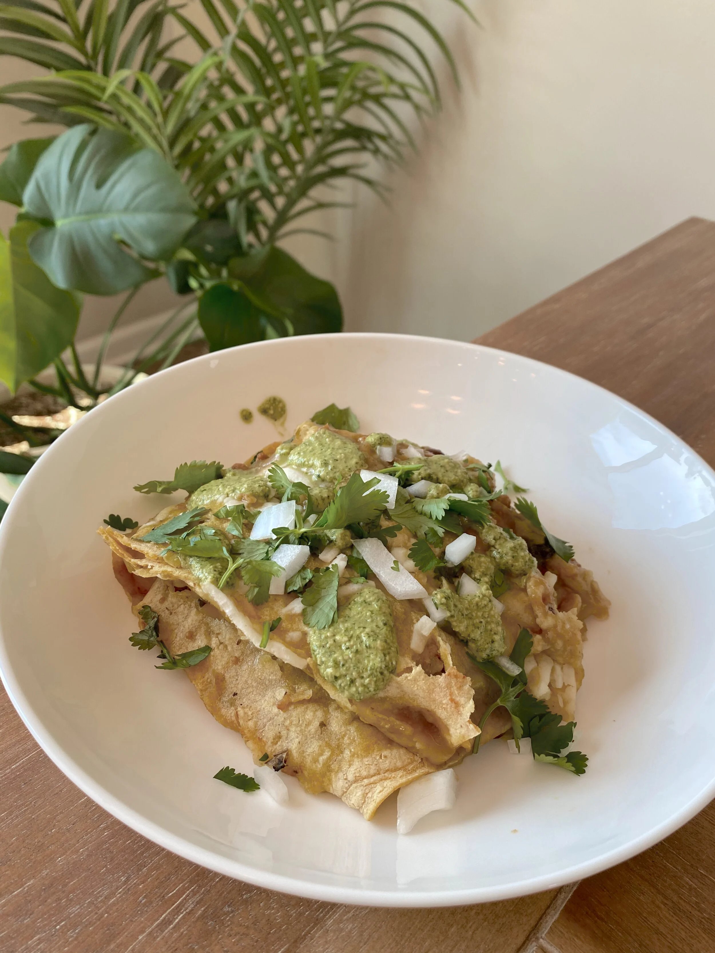 jackfruit enchiladas verdes — Eunoia Wellness