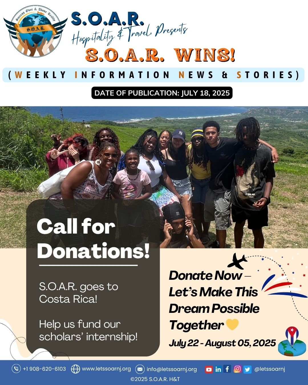 📰 📢𝐇𝐎𝐓 𝐎𝐅𝐅 𝐓𝐇𝐄 𝐏𝐑𝐄𝐒𝐒!!
🎉 Happy Birthday, Isabel! Celebrating Our Director of Finance 🎂💛 Wishing You a Year Full of Joy, Health & Success!
⏳ 4 Days to Go! Help Launch Our Scholars Into a Life-Changing Journey 🌍✈️ The Countdow