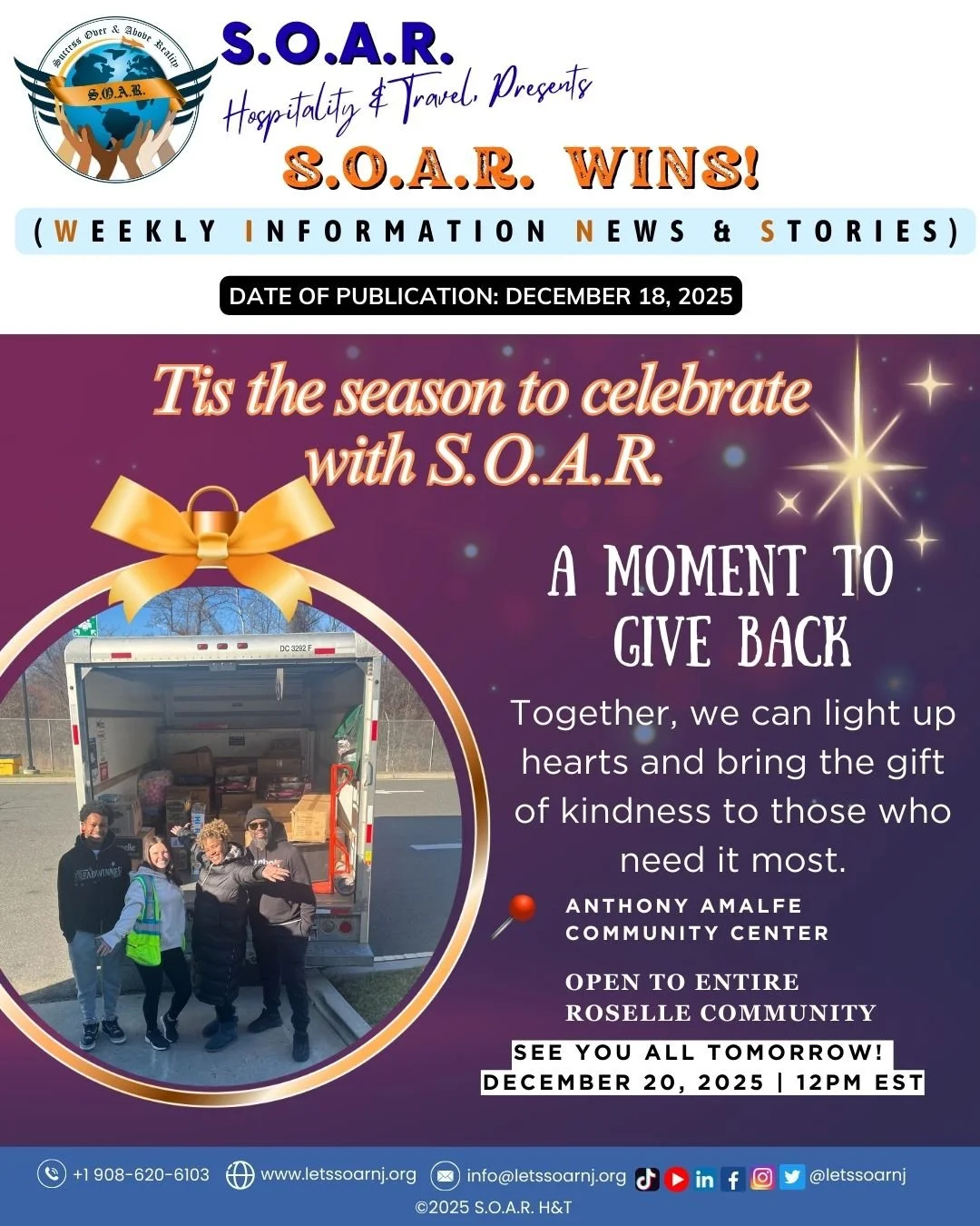 Celebrate, Give, &amp; SOAR Into the New Year!