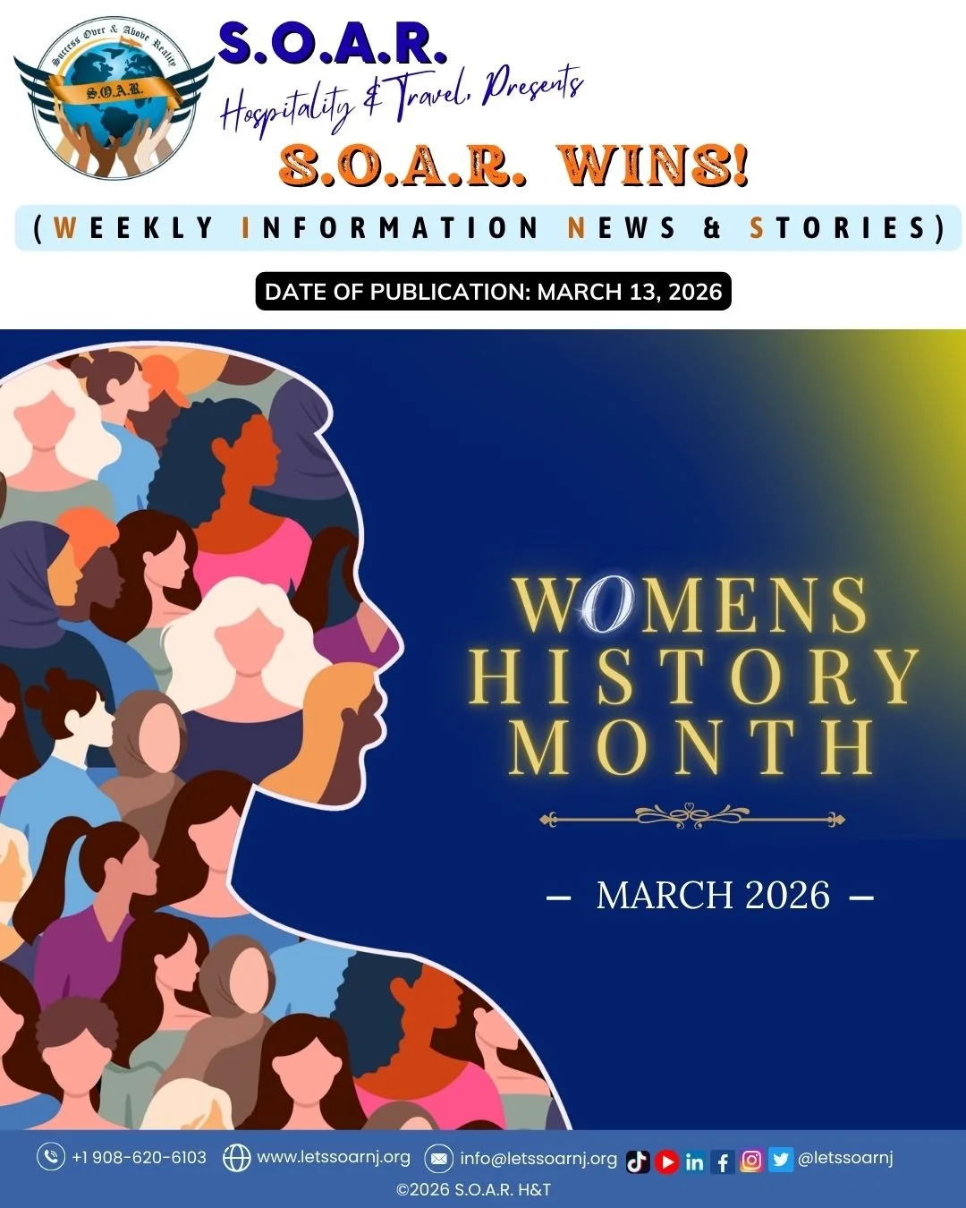📰 📢𝐇𝐎𝐓 𝐎𝐅𝐅 𝐓𝐇𝐄 𝐏𝐑𝐄𝐒𝐒!!
Honoring Leadership: Celebrating Our CEO This Women&rsquo;s History Month 🌸✨

Kickoff Week: Hospitality &amp; Travel Cohort Takes Flight! 🌟✈️

Week 1 Success: Hospitality &amp; Travel Cohort Off to an Amazing 
