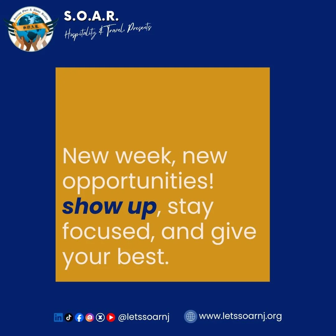 𝐇𝐚𝐩𝐩𝐲 𝐌𝐨𝐧𝐝𝐚𝐲! 🌟

A new week means a fresh start and new opportunities to grow, learn, and move closer to your goals. Stay focused, stay consistent, and remember, every small step you take today builds your future.

Let&rsquo;s make this w