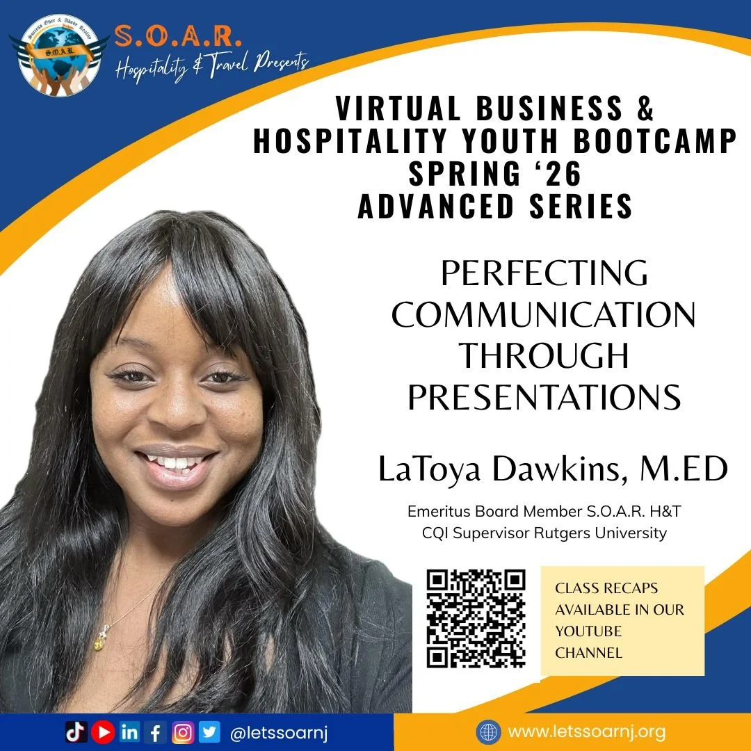 🎤✨ 𝐅𝐢𝐧𝐚𝐥 𝐈𝐧𝐬𝐭𝐫𝐮𝐜𝐭𝐢𝐨𝐧𝐚𝐥 𝐂𝐥𝐚𝐬𝐬 𝐂𝐨𝐦𝐩𝐥𝐞𝐭𝐞!
Our last instructional session for the program has officially concluded, Perfecting Communication Through Presentations, led by our Emeritus Board Member, Prof. LaToya Dawkins.

T