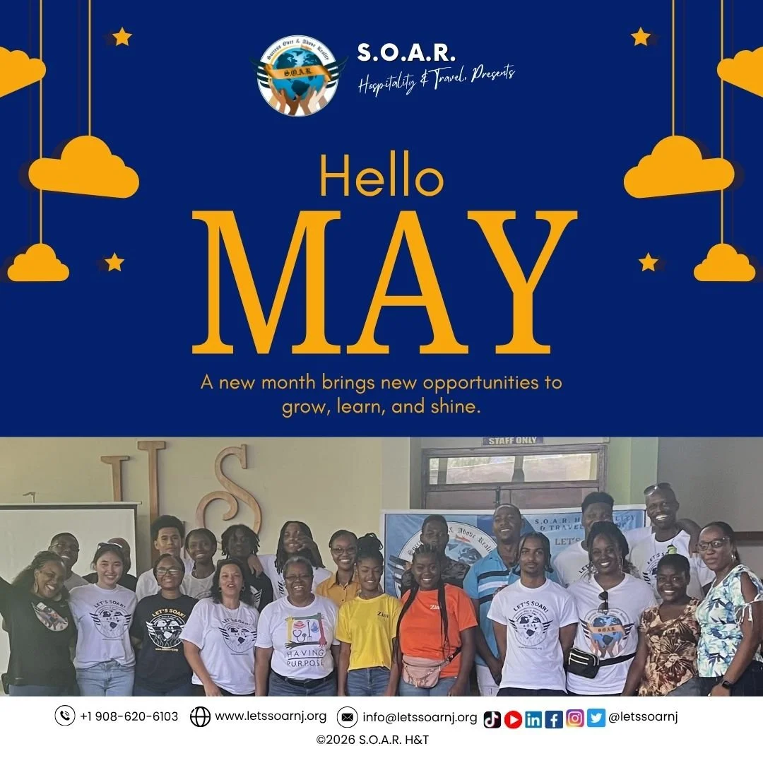 𝐇𝐞𝐥𝐥𝐨, 𝐌𝐚𝐲! 🌸✨
A new month means new beginnings, fresh opportunities, and another chance to grow into the best version of ourselves. At S.O.A.R., we look forward to continuing to inspire, empower, and uplift the next generation of leaders th