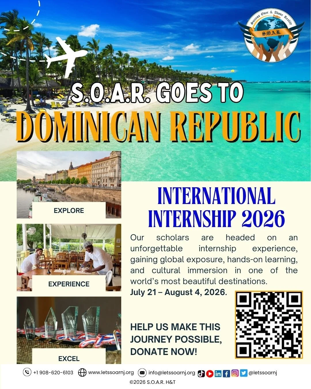 🌍✈️ 𝐈𝐓&rsquo;𝐒 𝐎𝐅𝐅𝐈𝐂𝐈𝐀𝐋! 𝐒.𝐎.𝐀.𝐑. 𝐈𝐧𝐭𝐞𝐫𝐧𝐚𝐭𝐢𝐨𝐧𝐚𝐥 𝐈𝐧𝐭𝐞𝐫𝐧𝐬𝐡𝐢𝐩 𝟐𝟎𝟐𝟔 𝐢𝐬 𝐇𝐄𝐑𝐄!🔥

𝐖𝐞&rsquo;𝐫𝐞 𝐡𝐞𝐚𝐝𝐢𝐧𝐠 𝐭𝐨 𝐏𝐮𝐞𝐫𝐭𝐨 𝐏𝐥𝐚𝐭𝐚, 𝐃𝐨𝐦𝐢𝐧𝐢𝐜𝐚𝐧 𝐑𝐞𝐩𝐮𝐛𝐥𝐢𝐜 𝐟𝐨𝐫 𝐨𝐮𝐫 𝐦𝐨𝐬𝐭 𝐚𝐧?