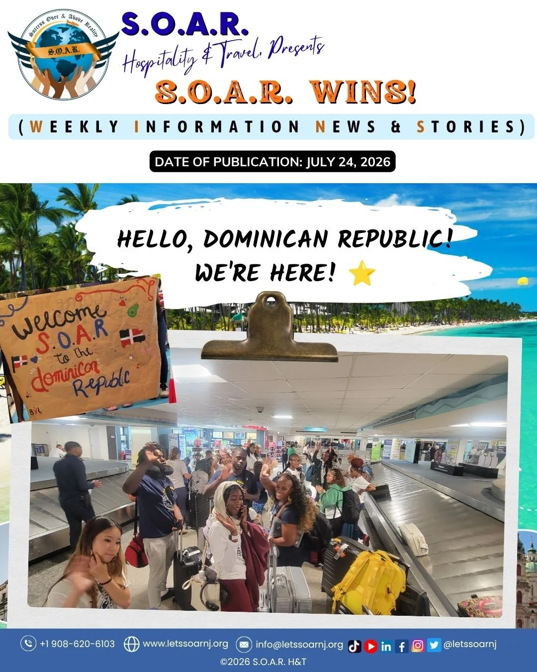 Our Scholars Have Arrived in the Dominican Republic: S.O.A.R.'s Global Journey Begins!