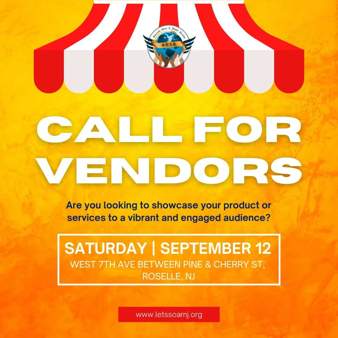 🛍️ 𝐂𝐀𝐋𝐋𝐈𝐍𝐆 𝐀𝐋𝐋 𝐕𝐄𝐍𝐃𝐎𝐑𝐒! 🎉

Want to showcase your products or services and connect with the community? Join us at S.O.A.R.'s 6th Annual Rock the Block 2026!

📅 September 12, 2026
⏰ 2:00 PM &ndash; 7:00 PM
📍 W. 7th Ave (Between Pin