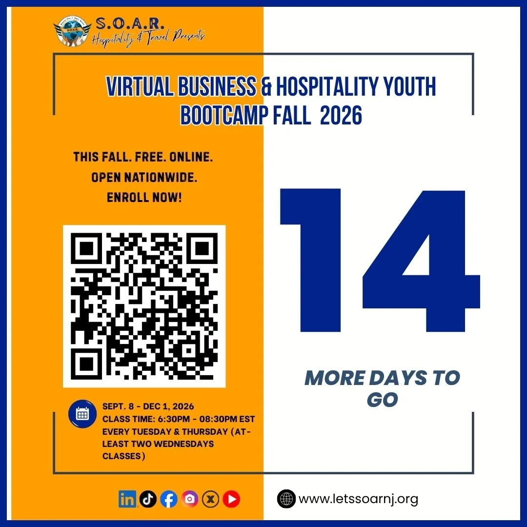 𝐓𝐖𝐎 𝐖𝐄𝐄𝐊𝐒 𝐓𝐎 𝐆𝐎! 🎉
The countdown is on! Are you ready to take your skills to the next level?

𝐕𝐈𝐑𝐓𝐔𝐀𝐋 𝐁𝐔𝐒𝐈𝐍𝐄𝐒𝐒 &amp; 𝐇𝐎𝐒𝐏𝐈𝐓𝐀𝐋𝐈𝐓𝐘 𝐘𝐎𝐔𝐓𝐇 𝐁𝐎𝐎𝐓𝐂𝐀𝐌𝐏 - 𝐅𝐀𝐋𝐋 𝟐𝟎𝟐𝟔
𝐓𝐡𝐢𝐬 𝐩𝐫𝐨𝐠𝐫𝐚𝐦 𝐢𝐬 𝟏𝟎?