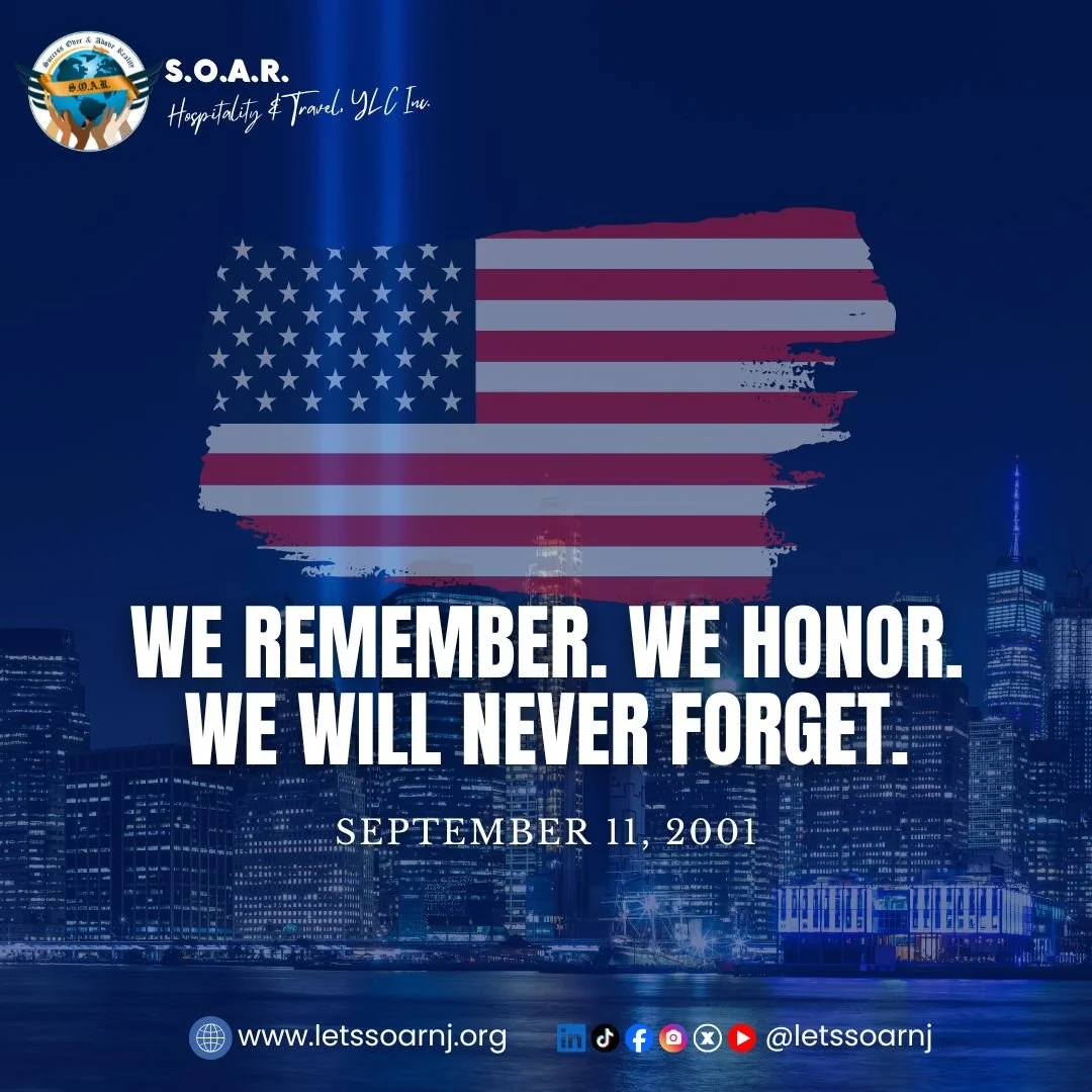 𝐖𝐞 𝐑𝐞𝐦𝐞𝐦𝐛𝐞𝐫. 𝐖𝐞 𝐇𝐨𝐧𝐨𝐫. 𝐖𝐞 𝐖𝐢𝐥𝐥 𝐍𝐞𝐯𝐞𝐫 𝐅𝐨𝐫𝐠𝐞𝐭.

Today, we pause to remember the lives lost on September 11, 2001, and to honor the first responders, heroes, families, and communities forever impacted by that day.

May 