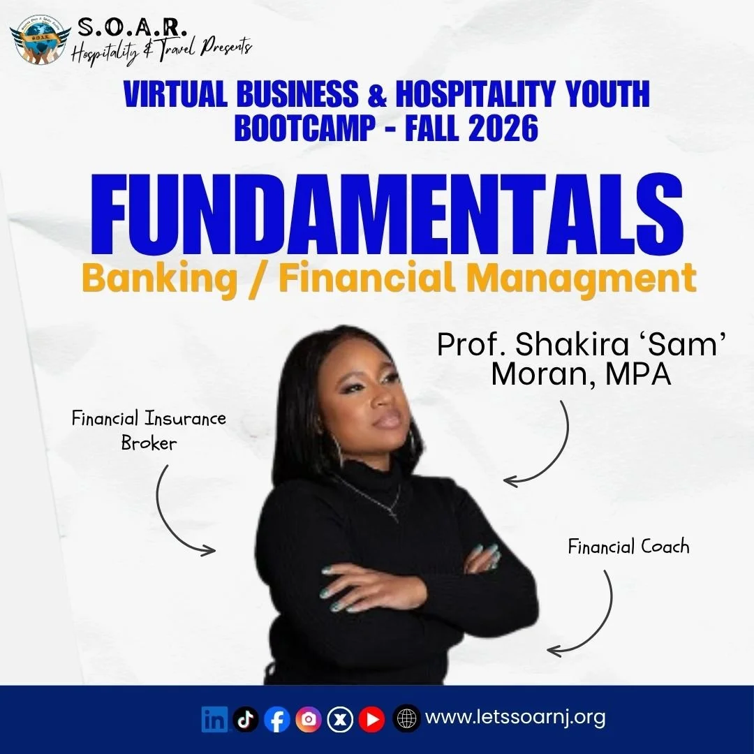 📚✨ 𝐒𝐄𝐒𝐒𝐈𝐎𝐍 𝟏 𝐇𝐈𝐆𝐇𝐋𝐈𝐆𝐇𝐓𝐒! ✨📚

We officially kicked off the Virtual Business &amp; Hospitality Youth Bootcamp &ndash; Fall 2026 with an engaging session led by Professor Shakira Moran!

Our scholars explored Fundamentals of Banking 