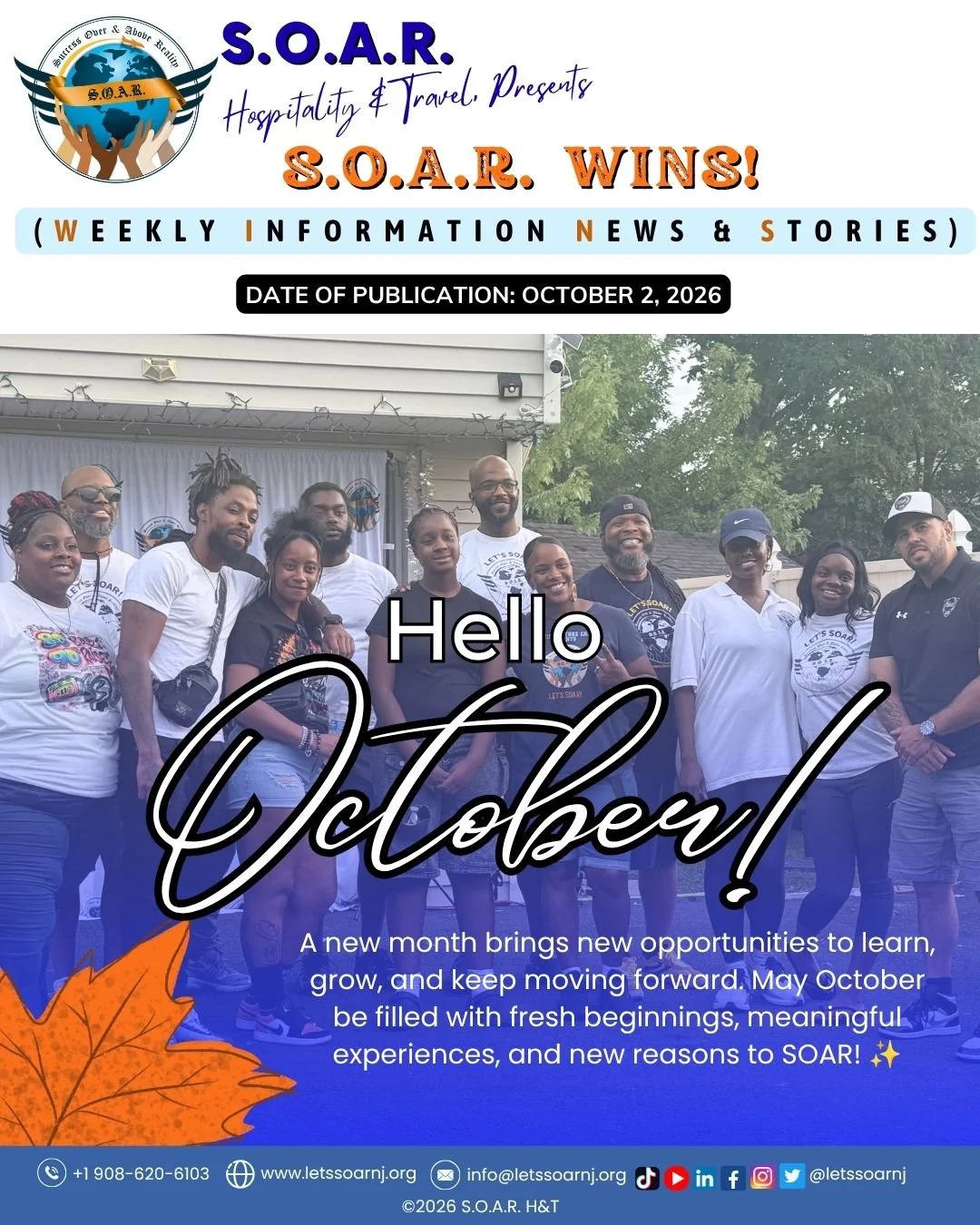 📰 📢𝐇𝐎𝐓 𝐎𝐅𝐅 𝐓𝐇𝐄 𝐏𝐑𝐄𝐒𝐒!!
Hello, October! A New Month of Opportunities, Growth &amp; New Beginnings! 🍂 

Chef Aundre Blasingame Qualifies for the 2026 World Food Championships! 👨&zwj;🍳🏆

Scholar Spotlight: Congratulations to Gabriel 